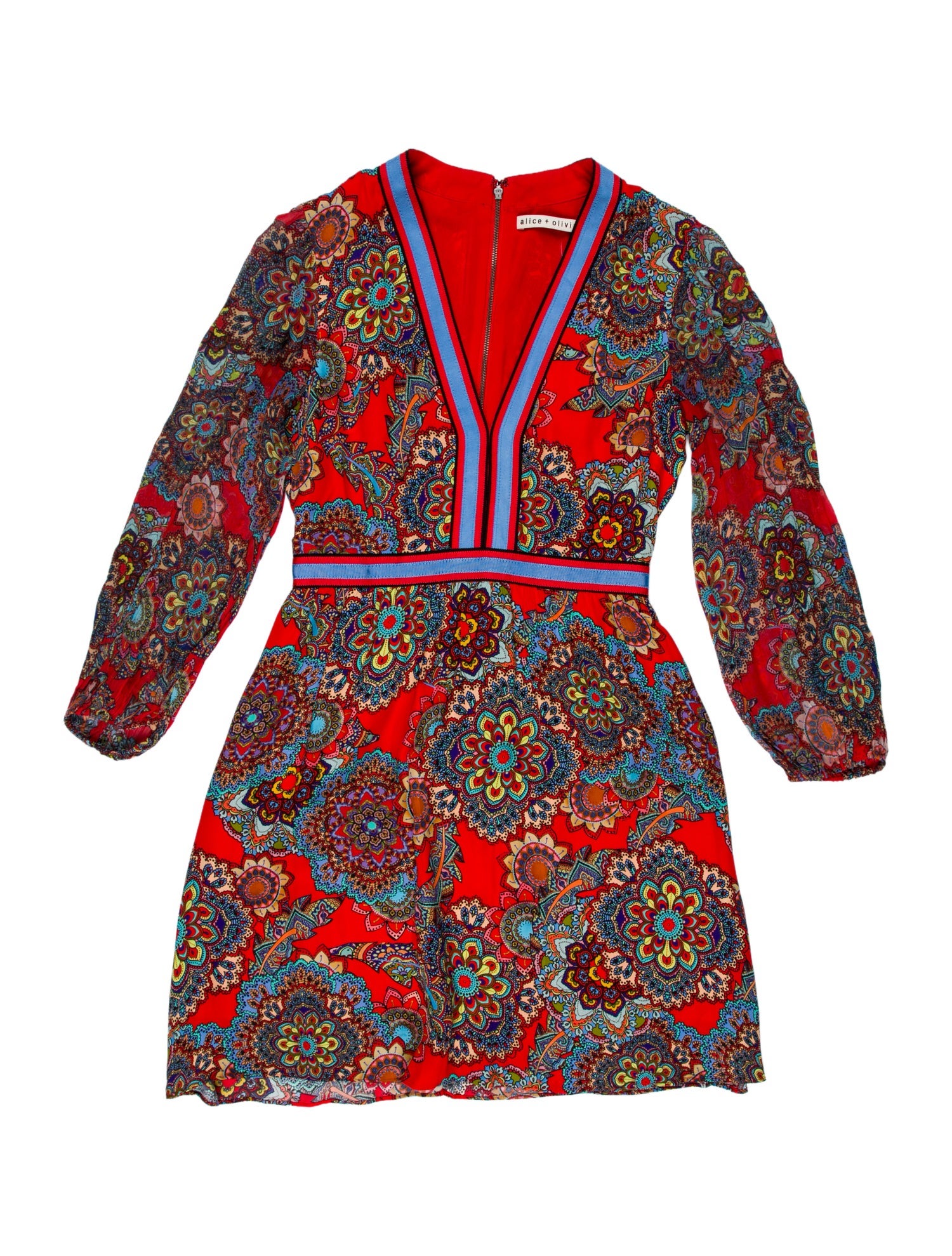 Alice + Olivia Paisley Print Mini Dress