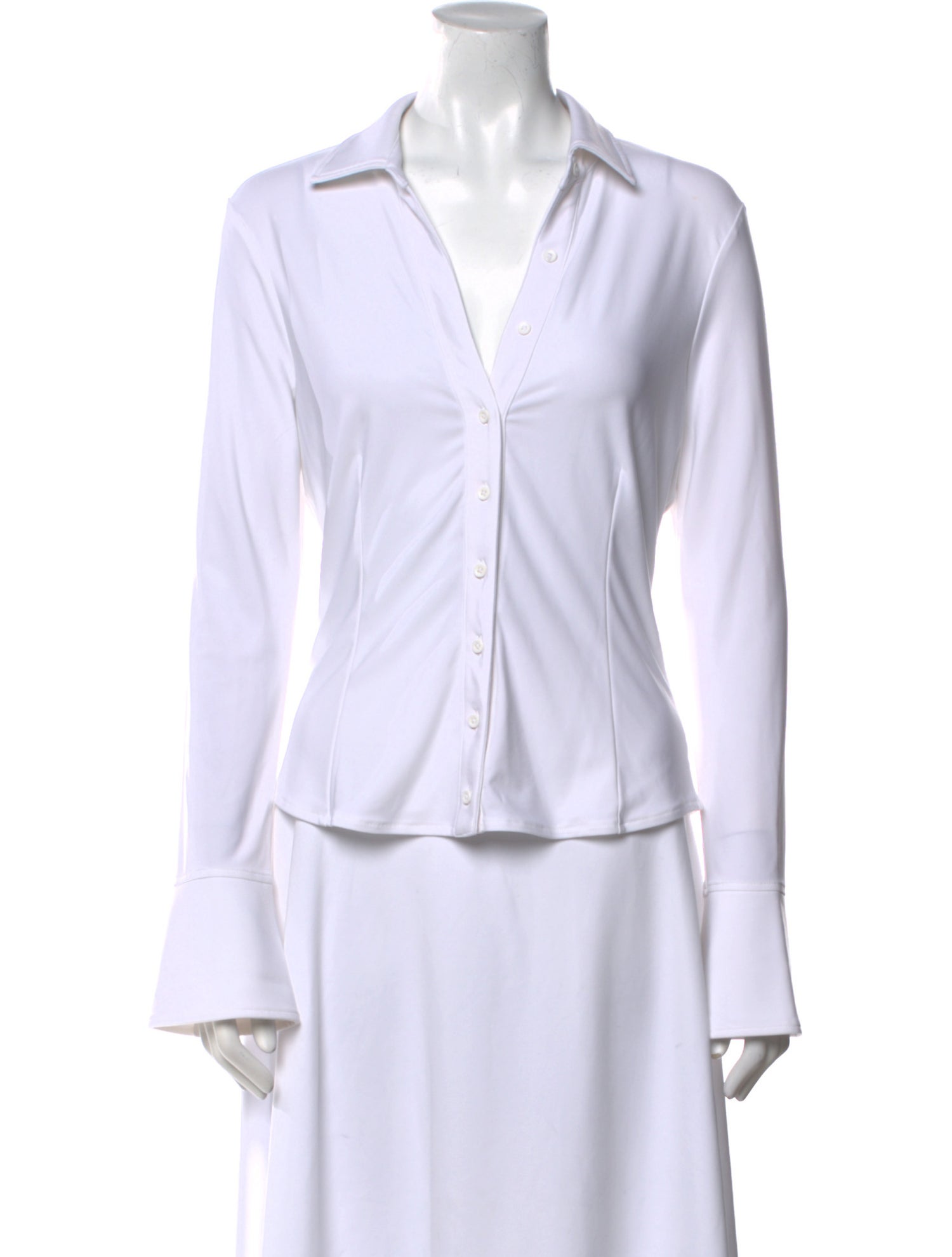 Alice + Olivia V-Neck Long Sleeve Blouse