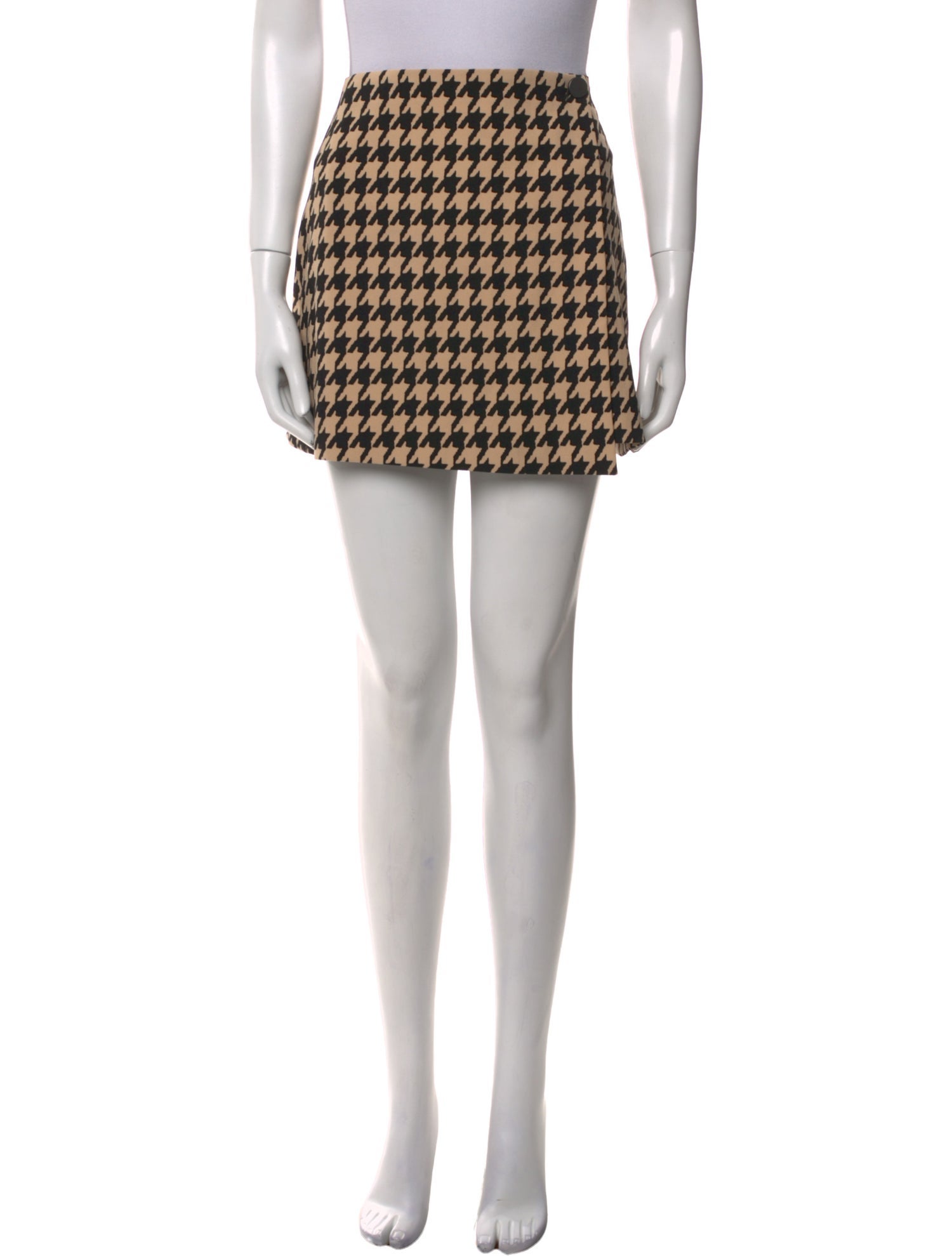 Alice + Olivia Houndstooth Print Mini Skirt
