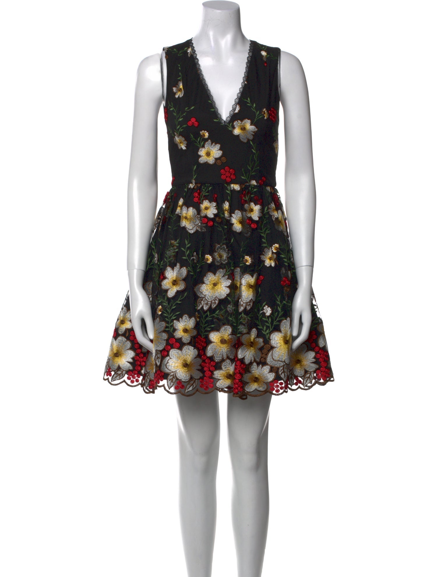 Alice + Olivia Floral Print Mini Dress