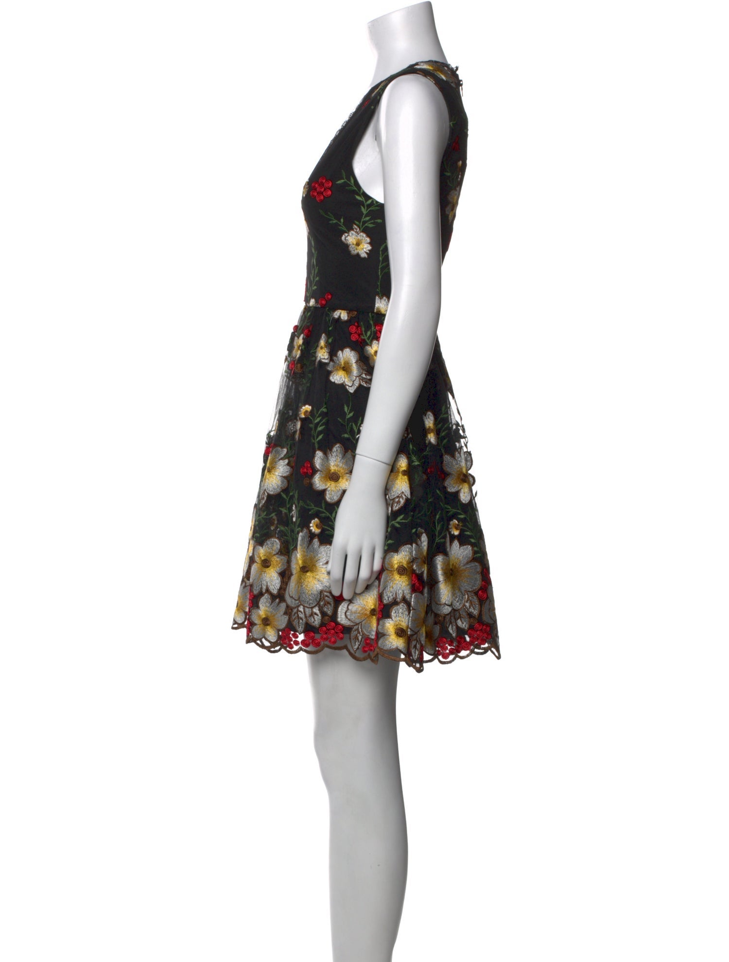 Alice + Olivia Floral Print Mini Dress