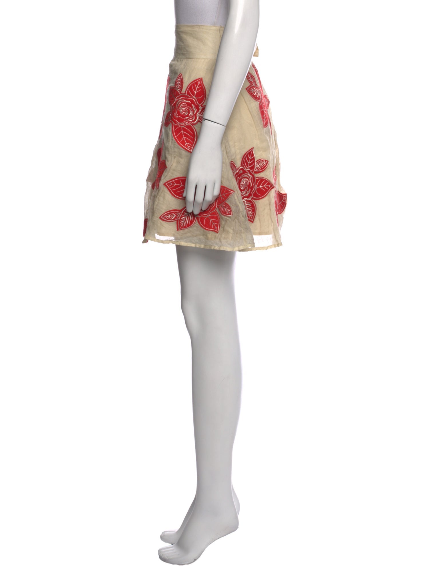 Alice + Olivia Floral Print Mini Skirt