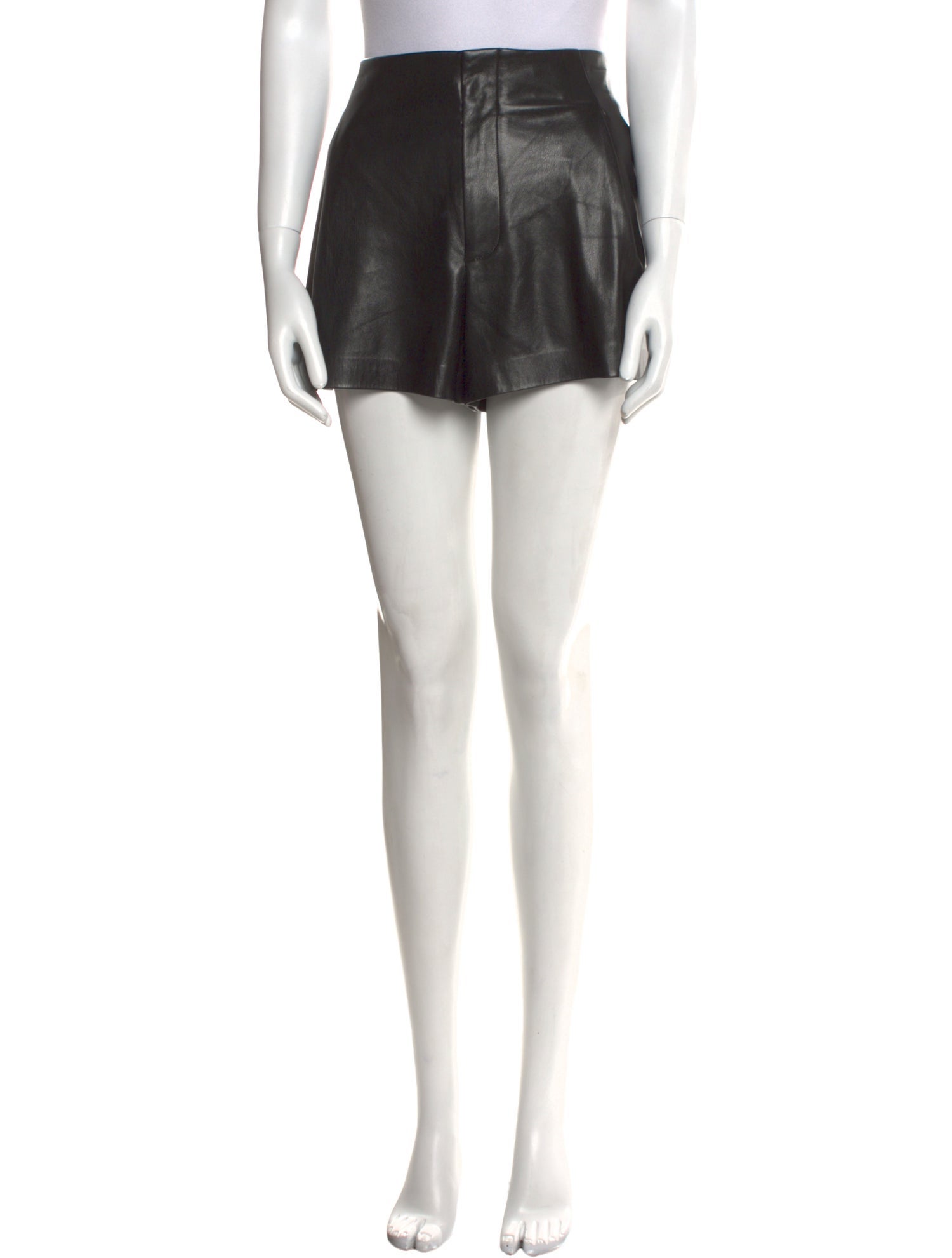 Alice + Olivia Leather Mini Shorts