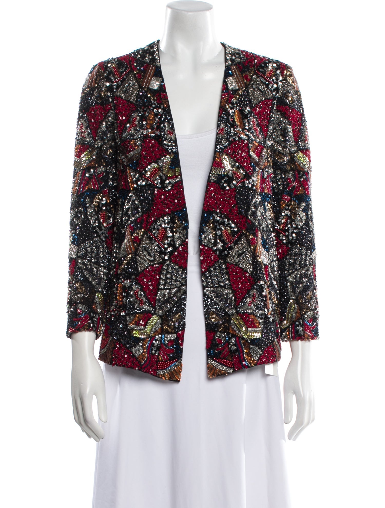 Alice + Olivia Silk Printed Evening Jacket