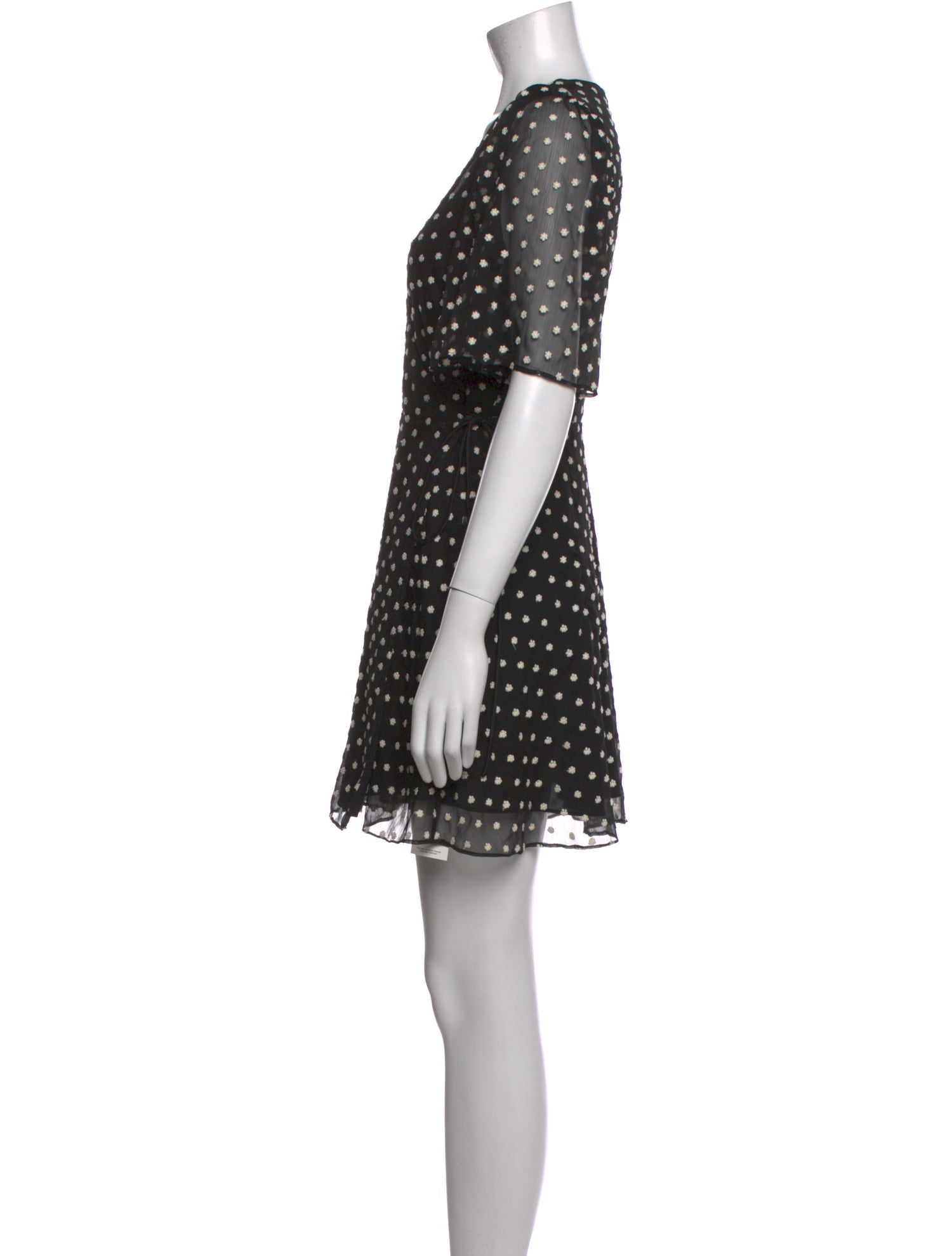 Alice + Olivia Polka Dot Print Mini Dress