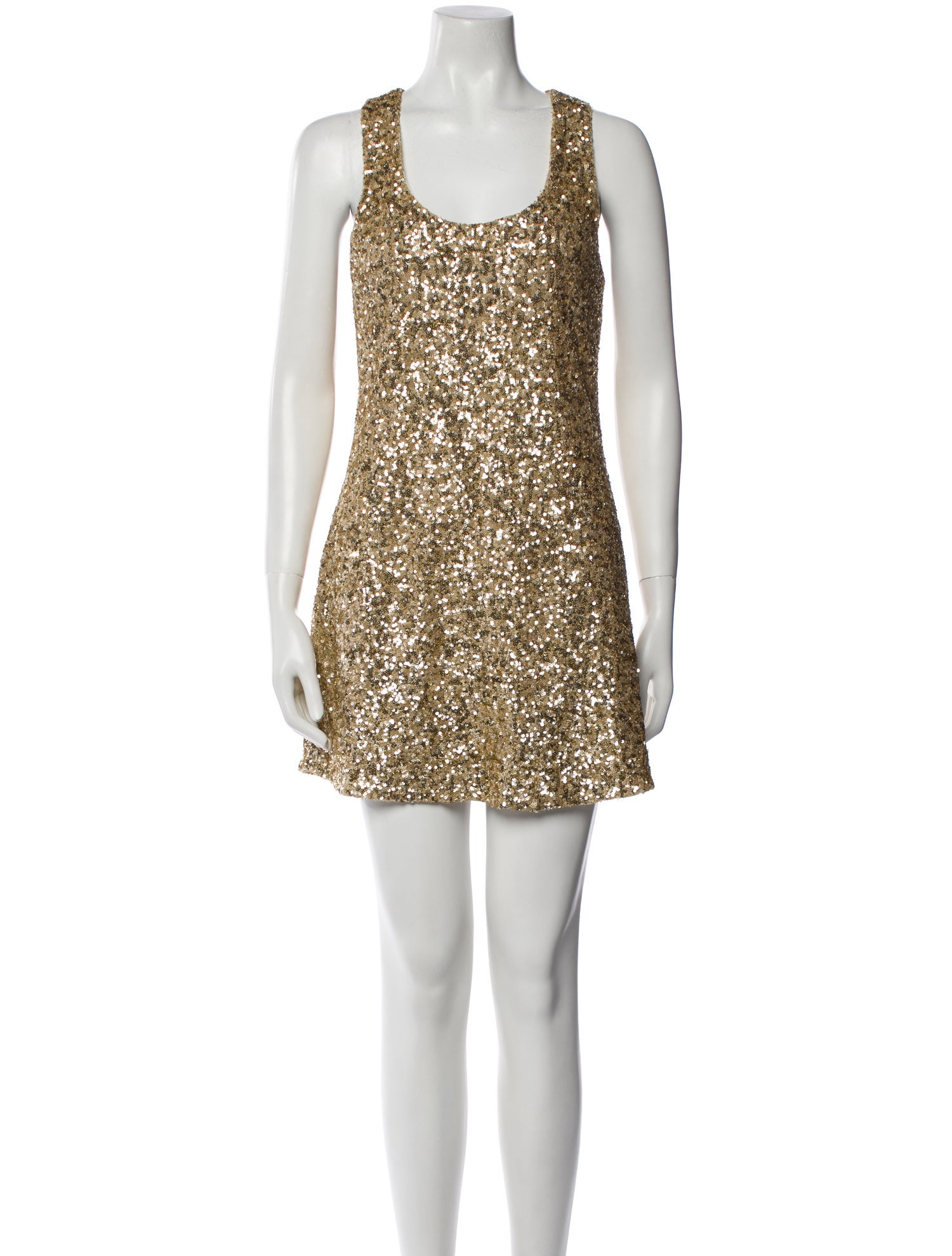 Alice + Olivia Scoop Neck Mini Dress