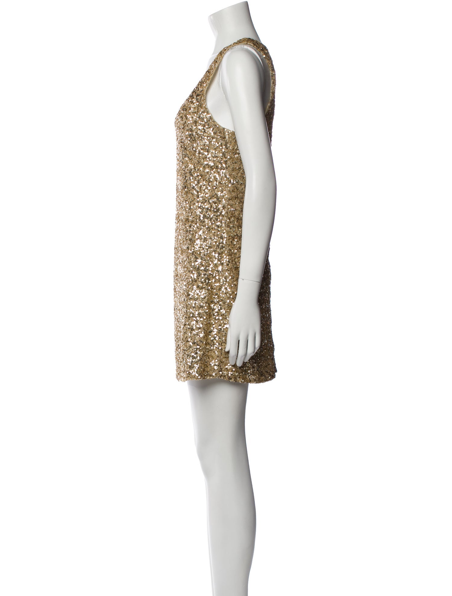 Alice + Olivia Scoop Neck Mini Dress