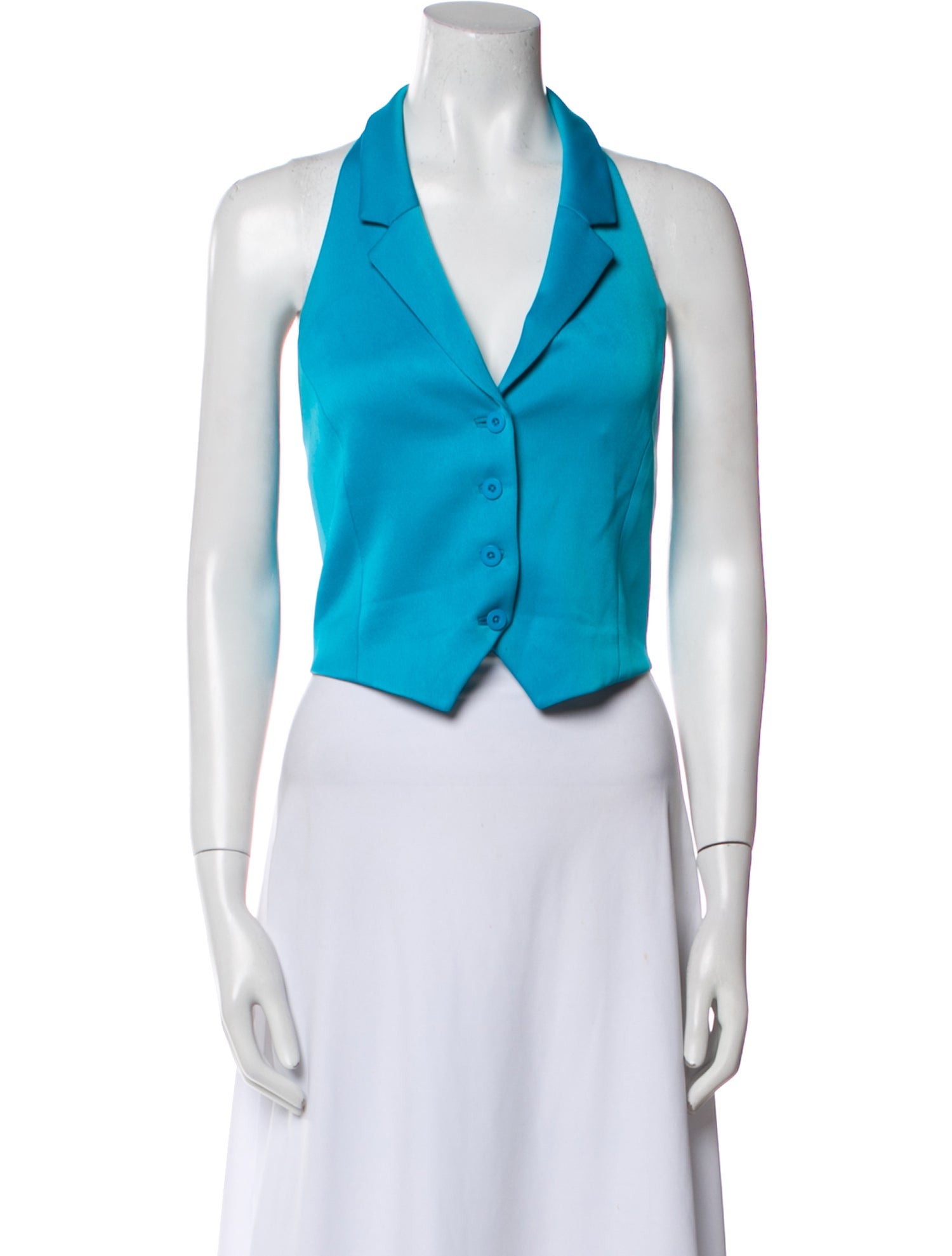 Alice + Olivia Halterneck Sleeveless Crop Top