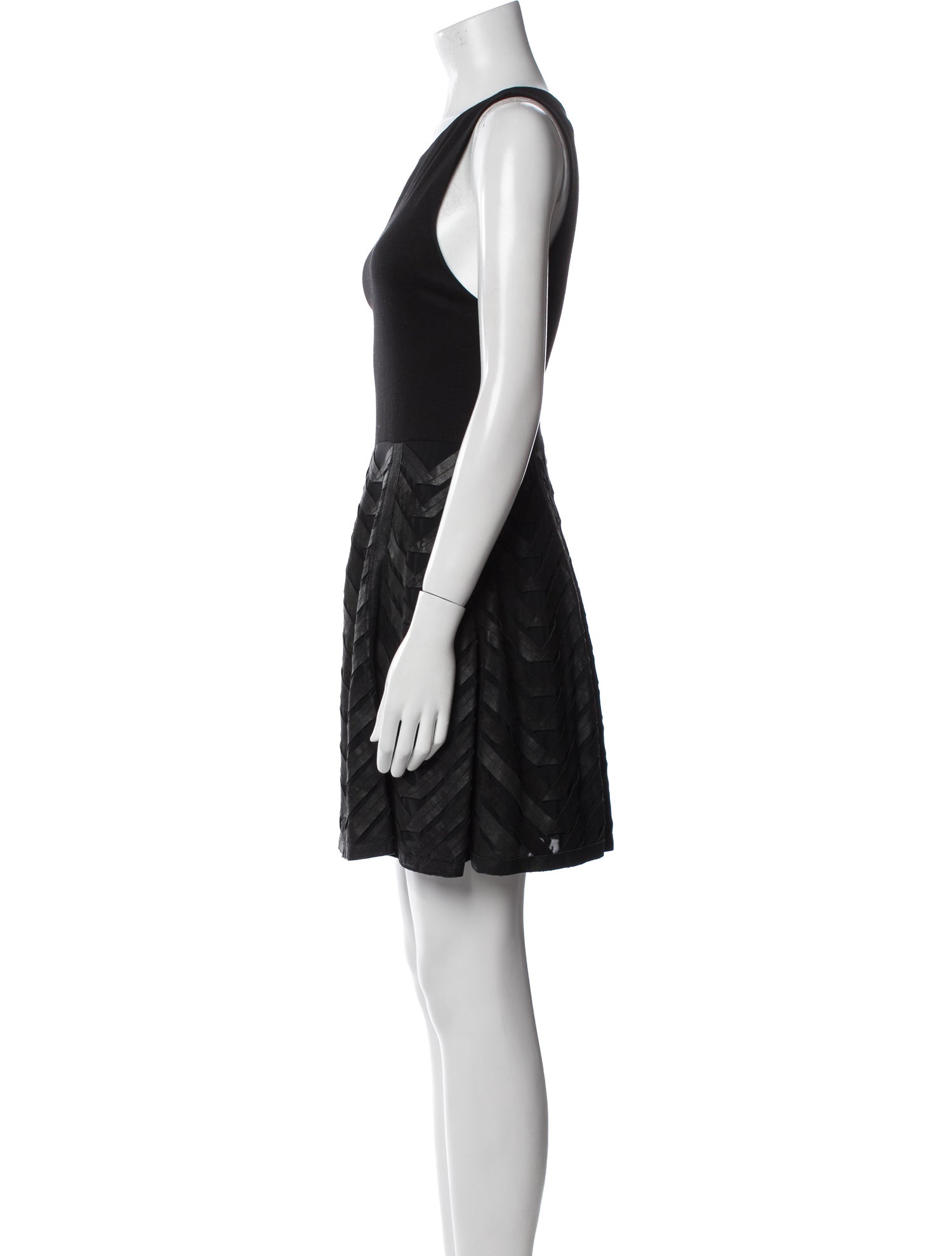 Alice + Olivia Scoop Neck Mini Dress