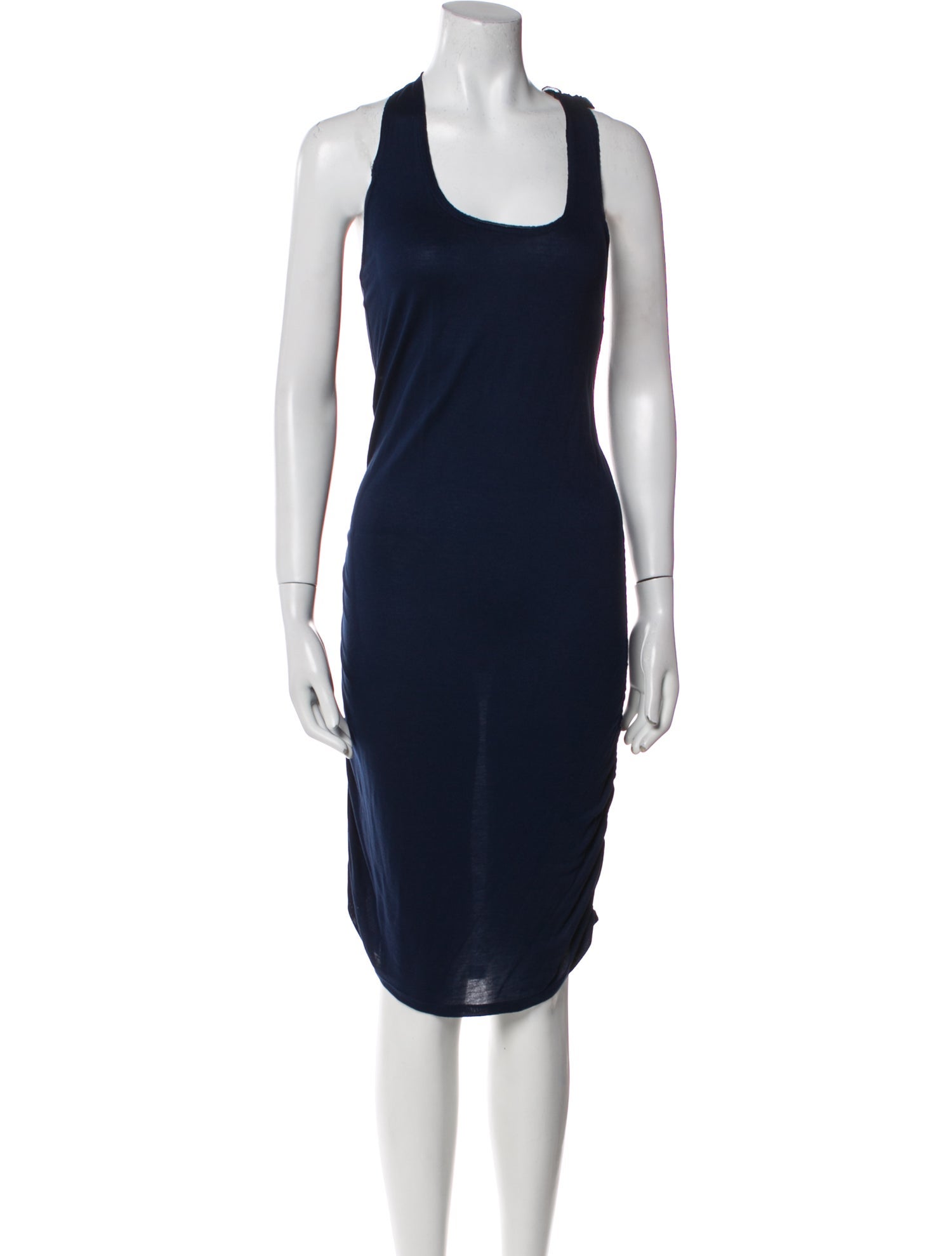 Alice + Olivia Scoop Neck Midi Length Dress