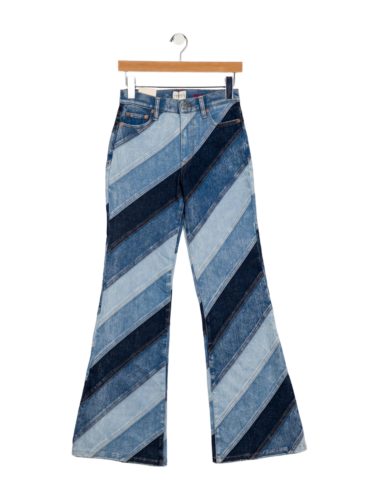 Alice + Olivia Mid-Rise Wide Leg Jeans w/ Tags