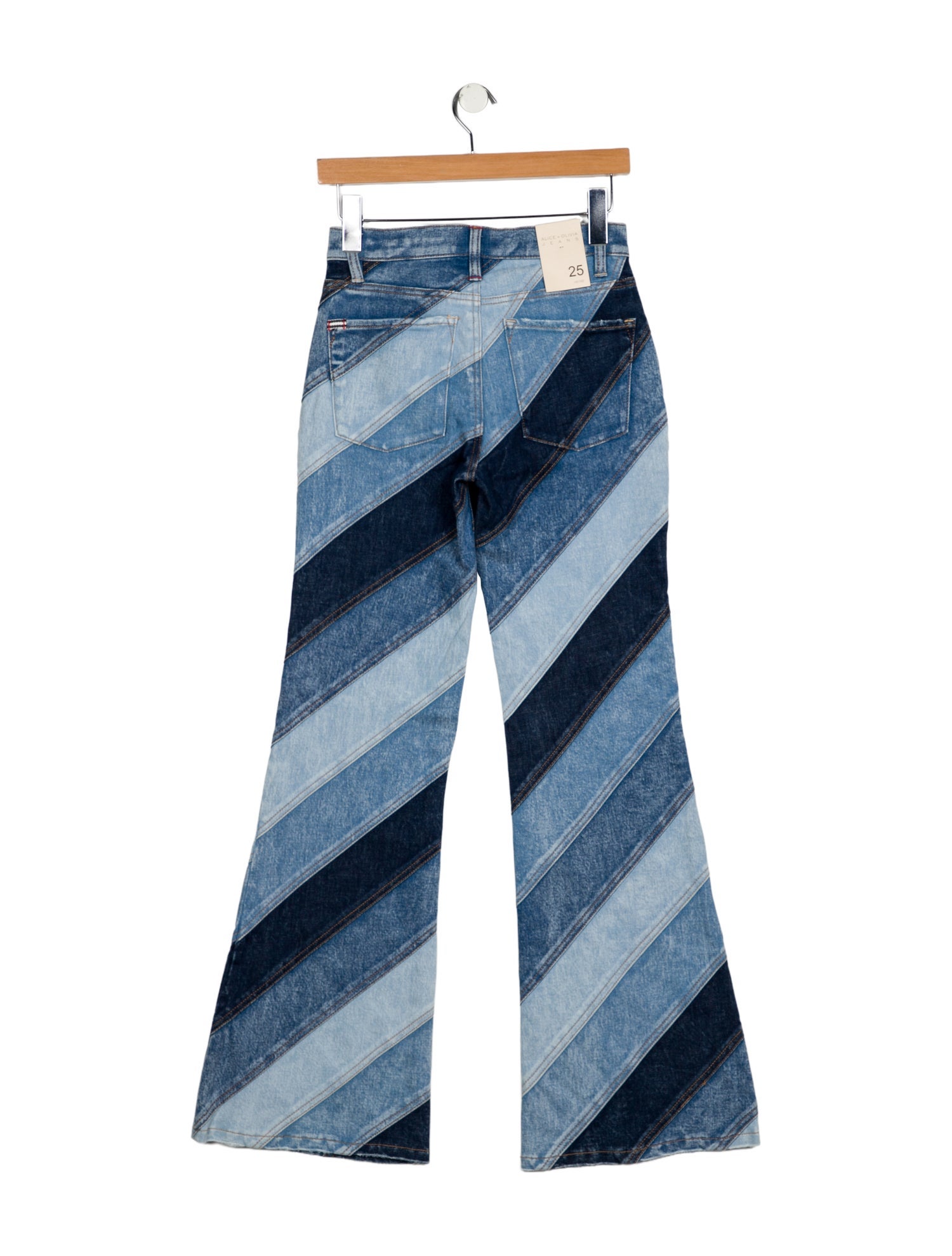 Alice + Olivia Mid-Rise Wide Leg Jeans w/ Tags