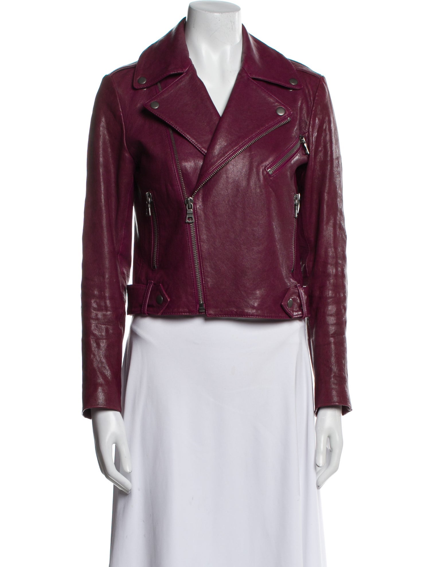 Alice + Olivia Leather Biker Jacket
