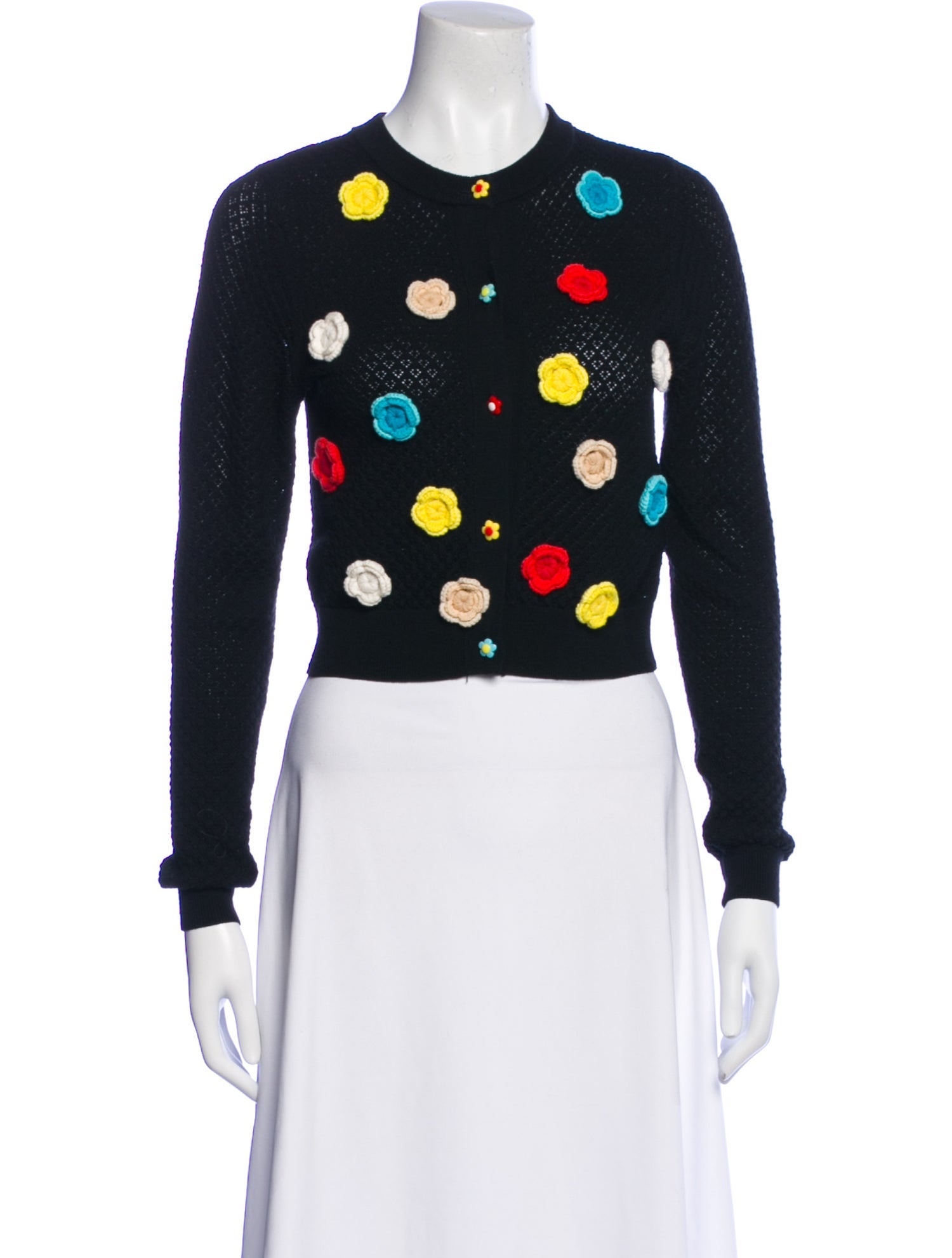 Alice + Olivia Wool Polka Dot Print Sweater