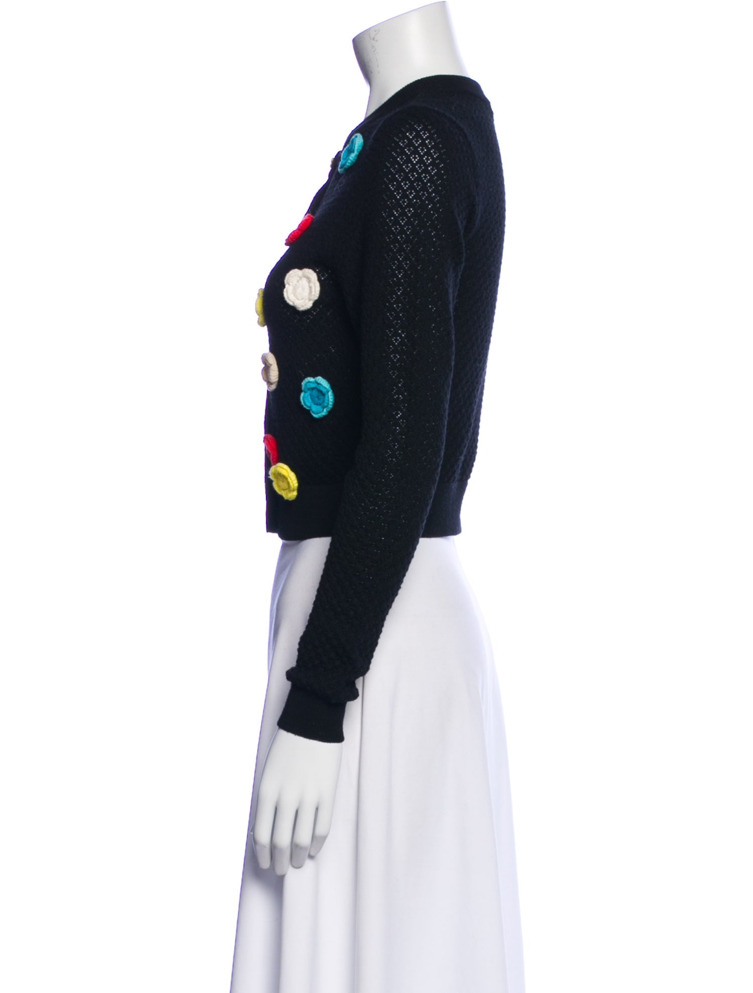 Alice + Olivia Wool Polka Dot Print Sweater