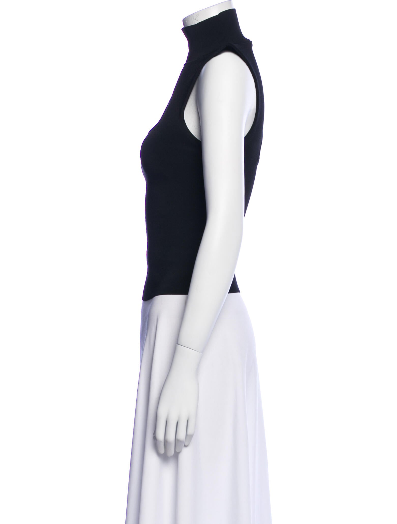 Alice + Olivia Turtleneck Sleeveless Crop Top