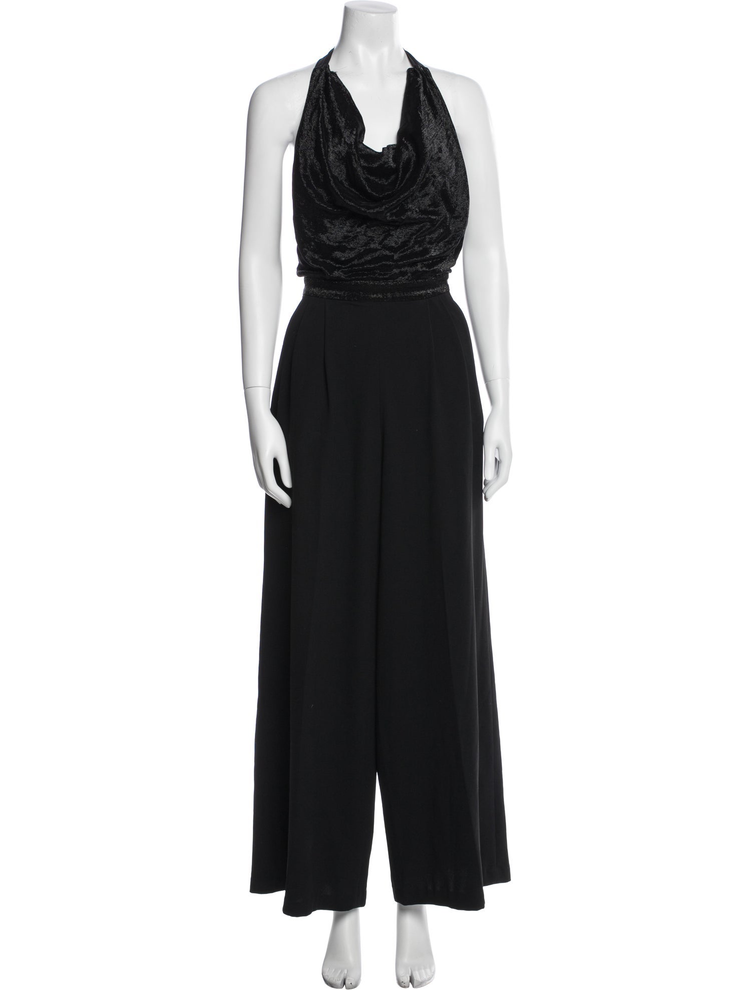 Alice + Olivia Silk Halterneck Jumpsuit