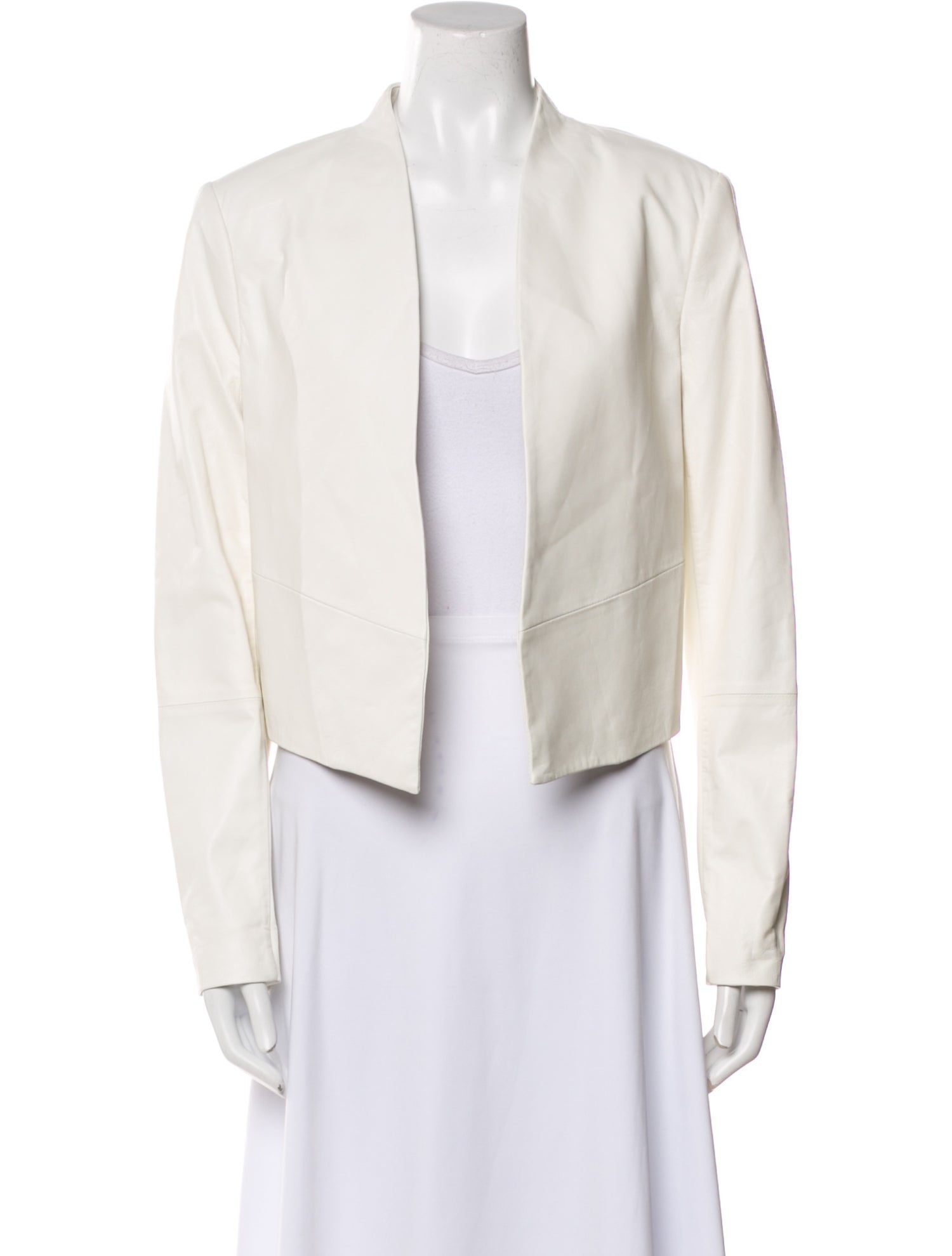Alice + Olivia Lamb Leather Blazer
