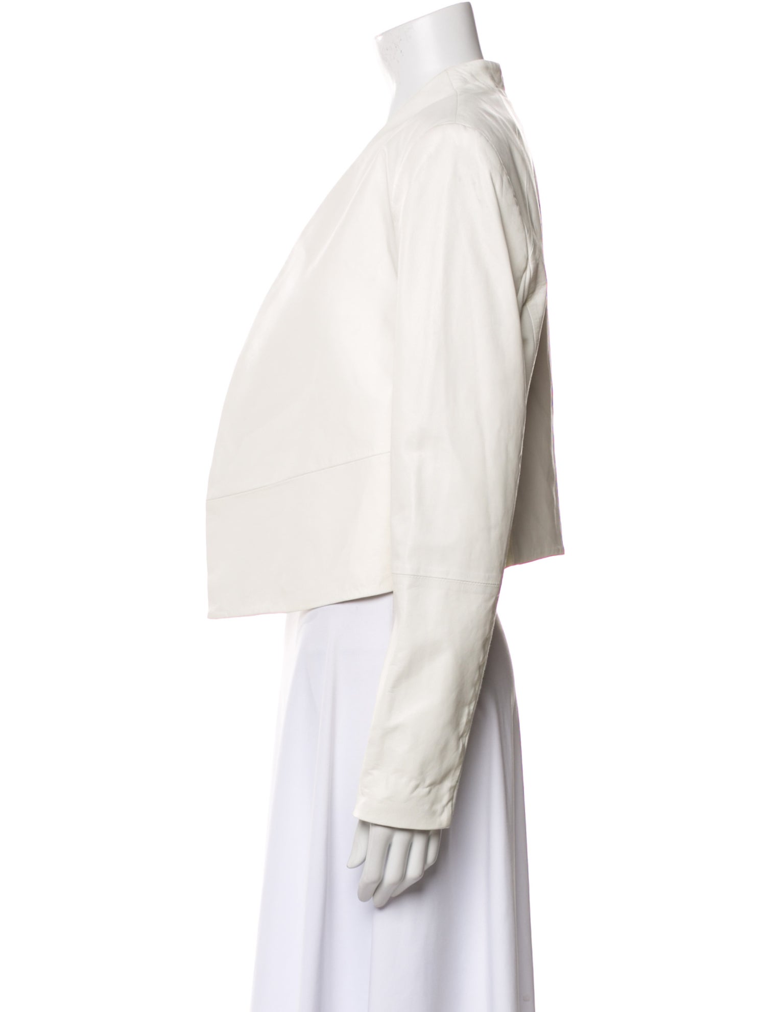 Alice + Olivia Lamb Leather Blazer