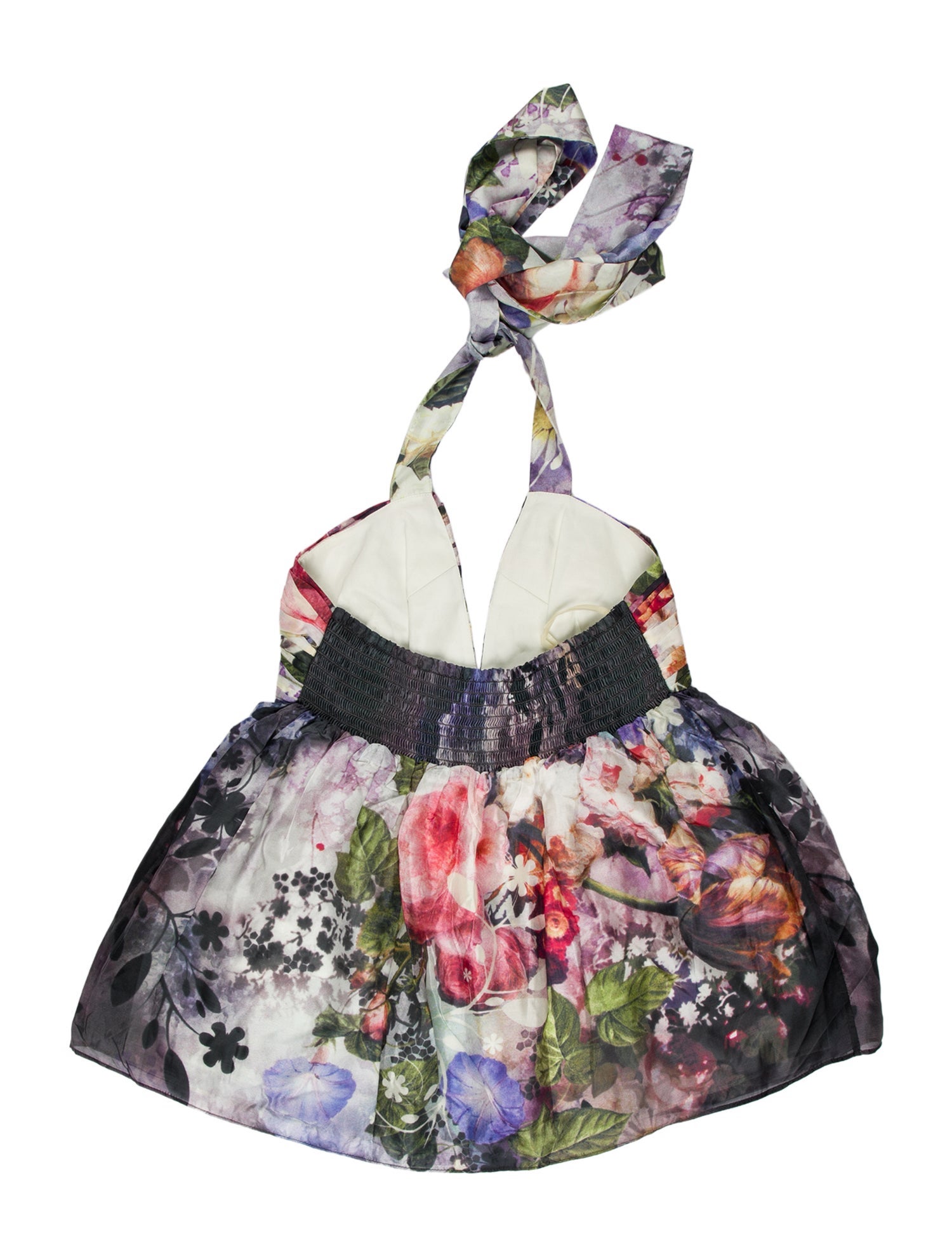 Alice + Olivia Silk Floral Print Blouse