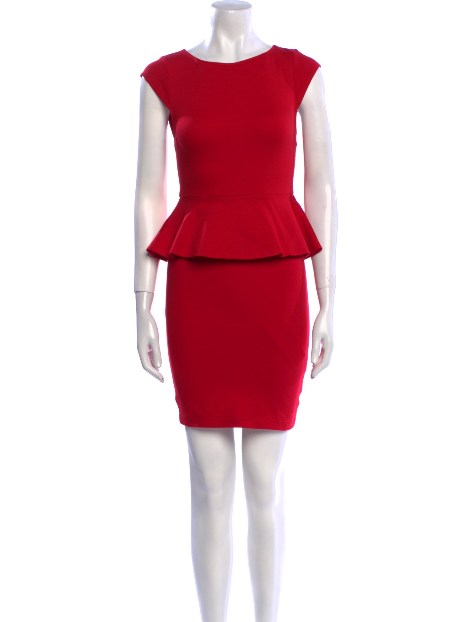 Alice + Olivia Bateau Neckline Mini Dress