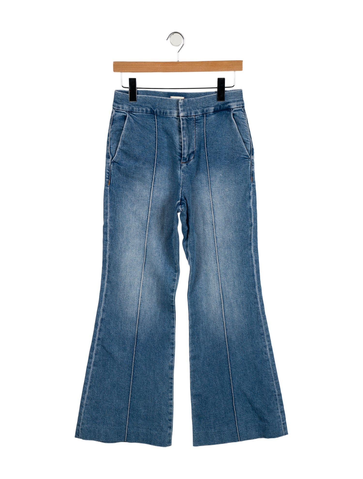 Alice + Olivia High-Rise Wide Leg Jeans