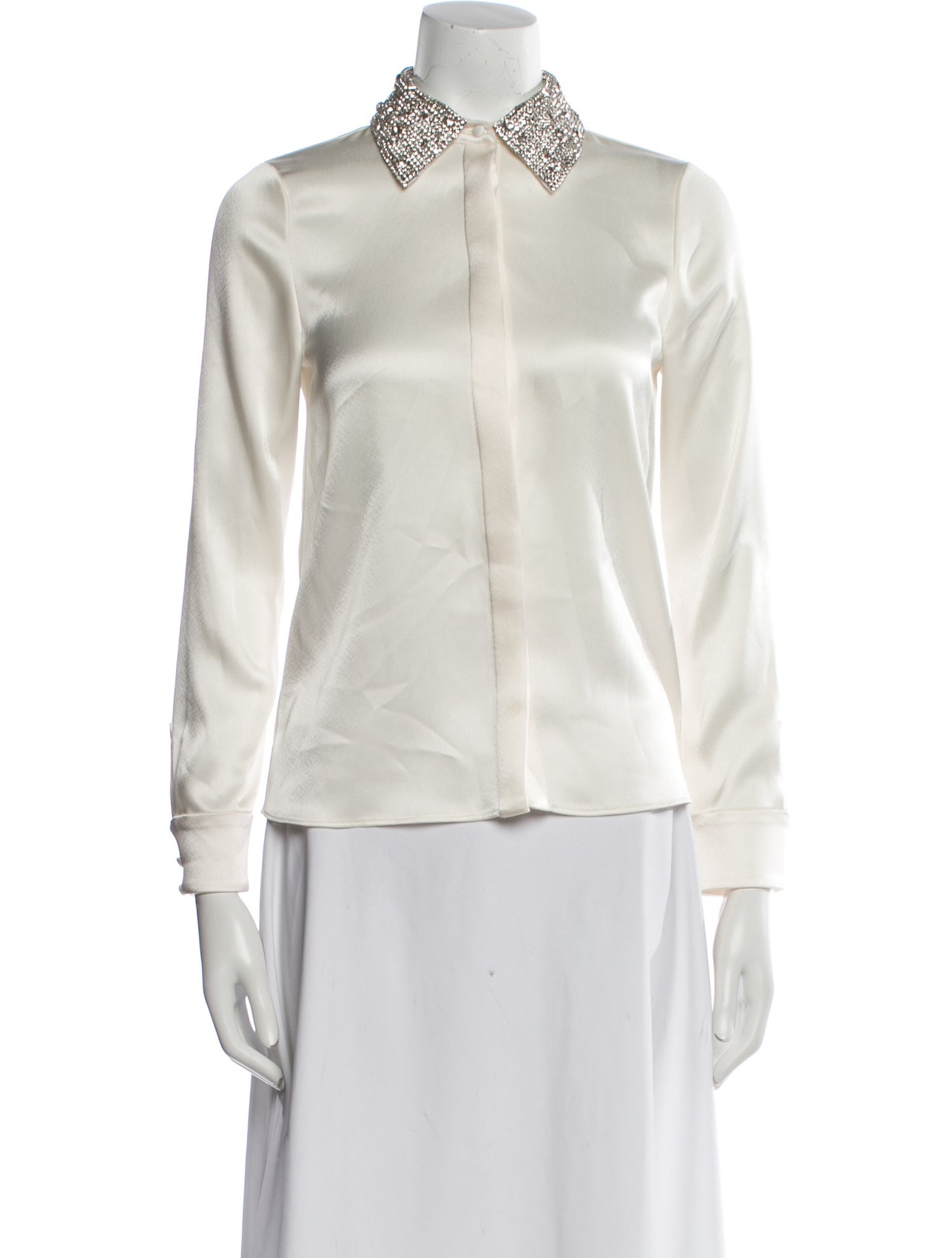 Alice + Olivia Long Sleeve Button-Up Top