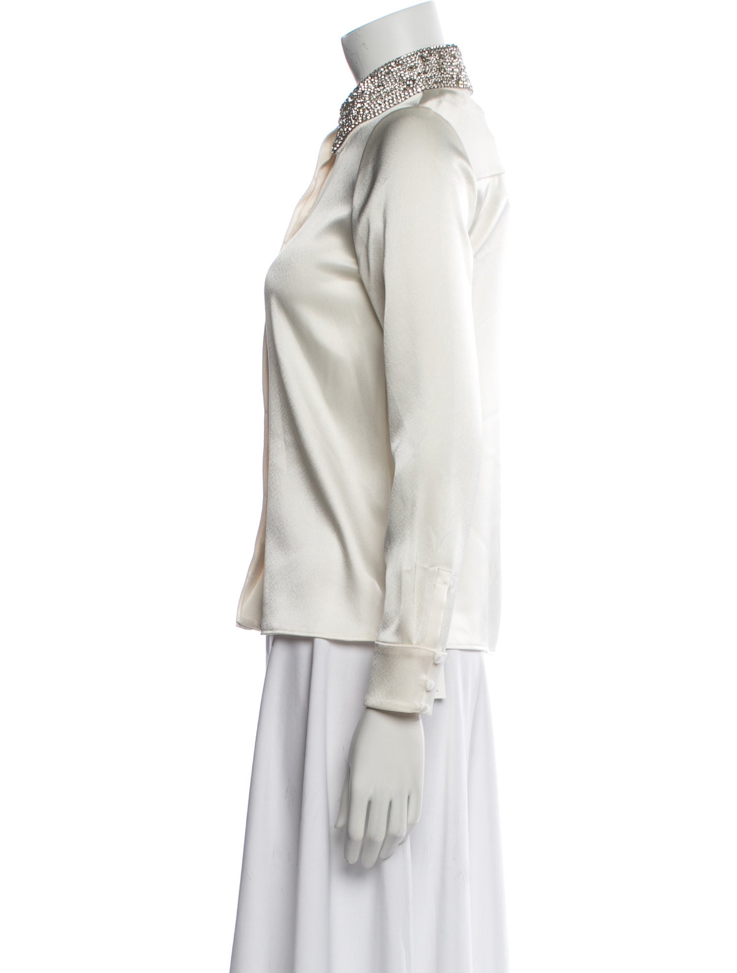 Alice + Olivia Long Sleeve Button-Up Top