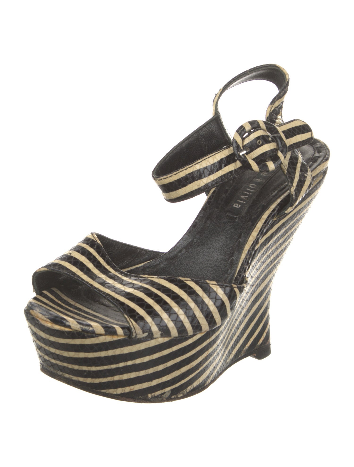 Alice + Olivia Leather Printed Espadrilles