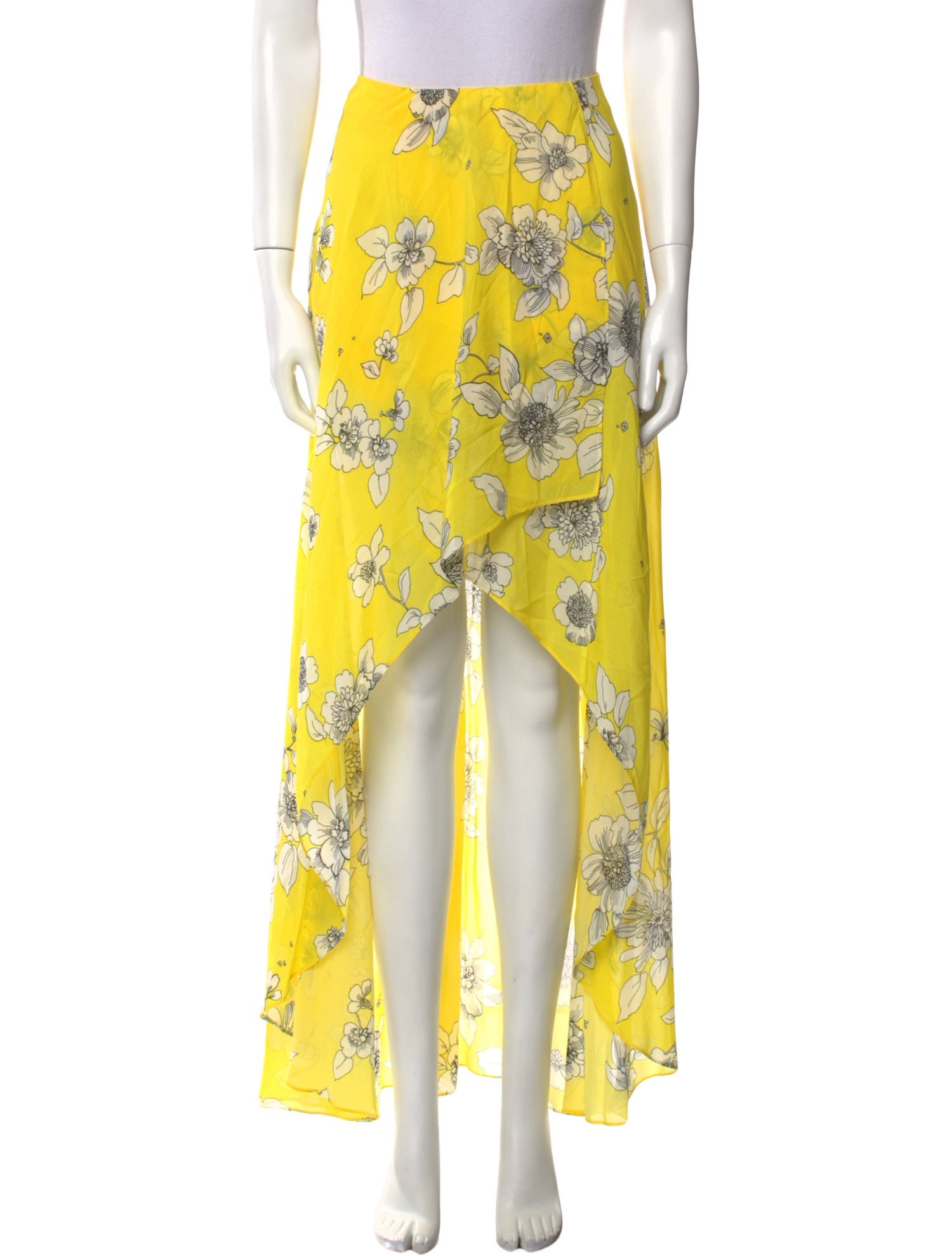 Alice + Olivia Floral Print Long Skirt