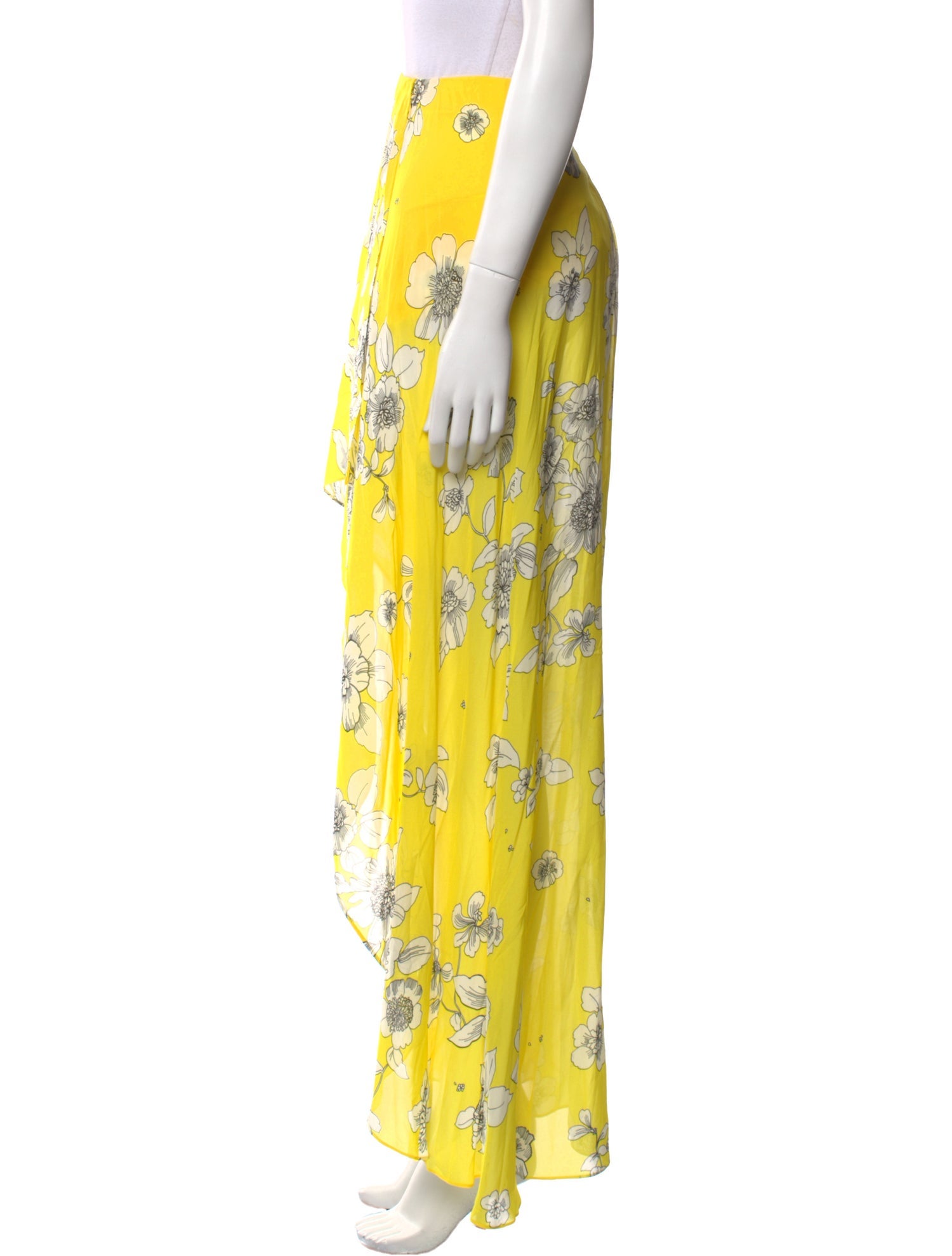 Alice + Olivia Floral Print Long Skirt