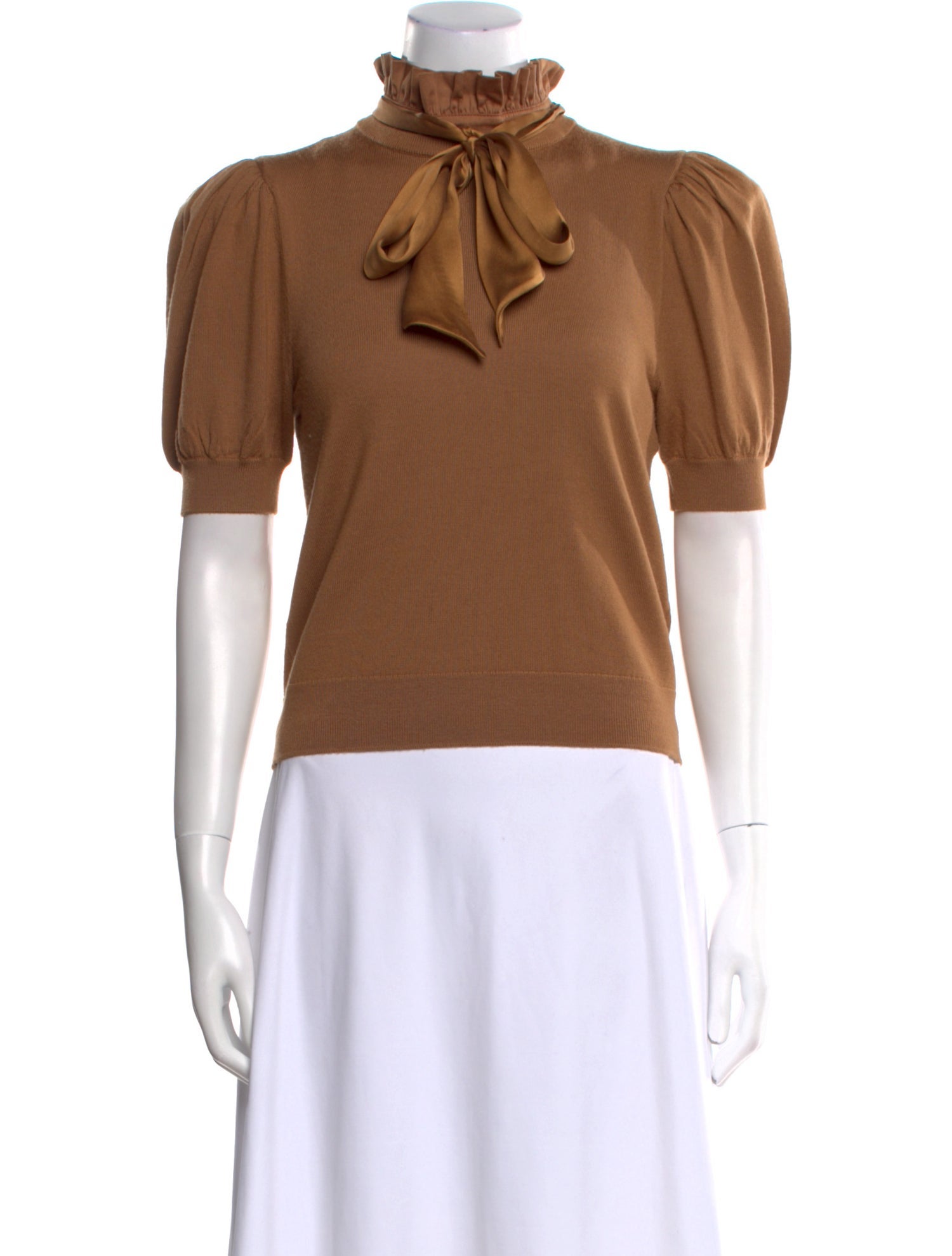 Alice + Olivia Wool Mock Neck Top