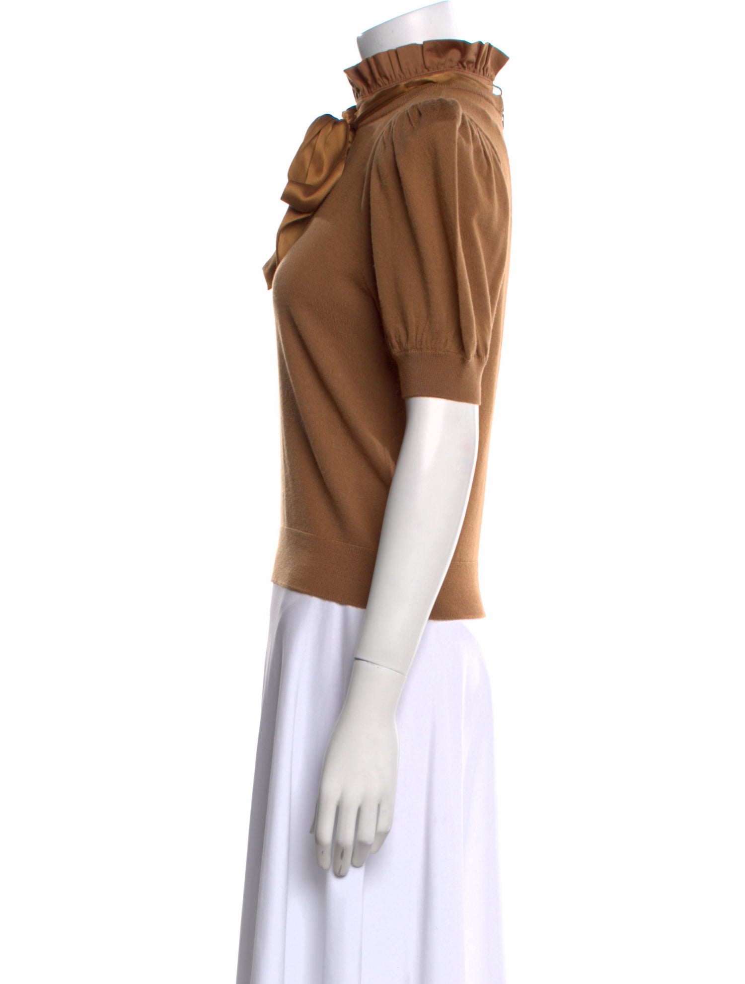 Alice + Olivia Wool Mock Neck Top