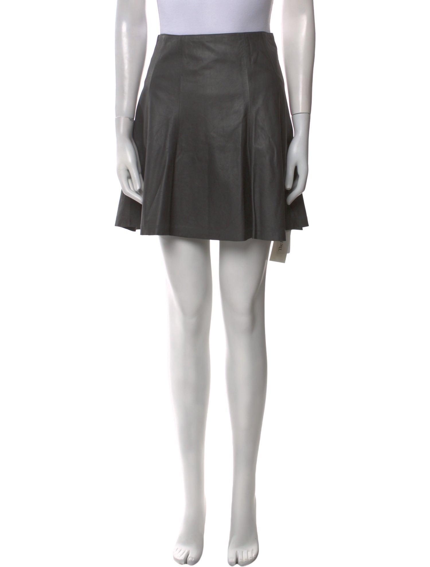 Alice + Olivia Lamb Leather Mini Skirt