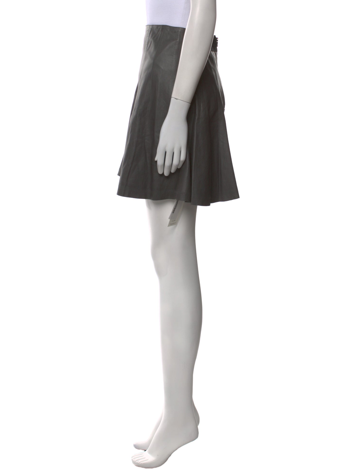 Alice + Olivia Lamb Leather Mini Skirt