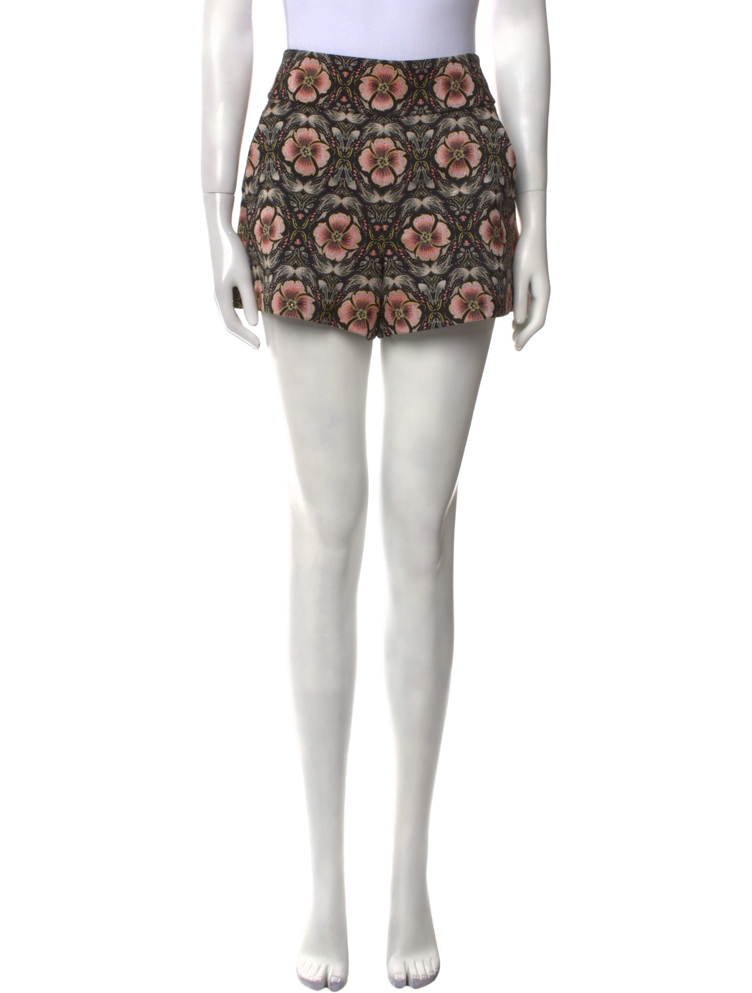 Alice + Olivia Floral Print Mini Shorts