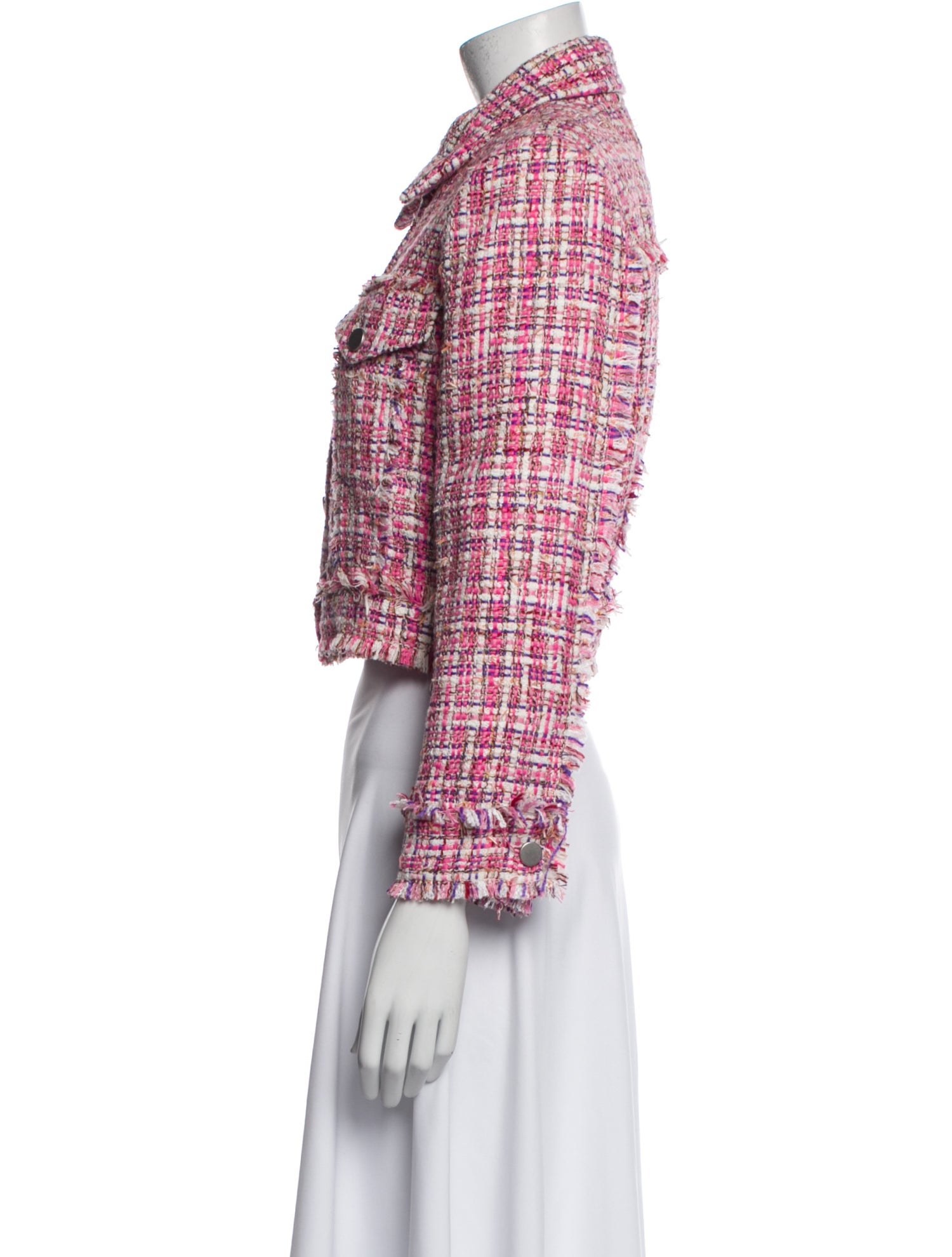 Alice + Olivia Tweed Pattern Blazer