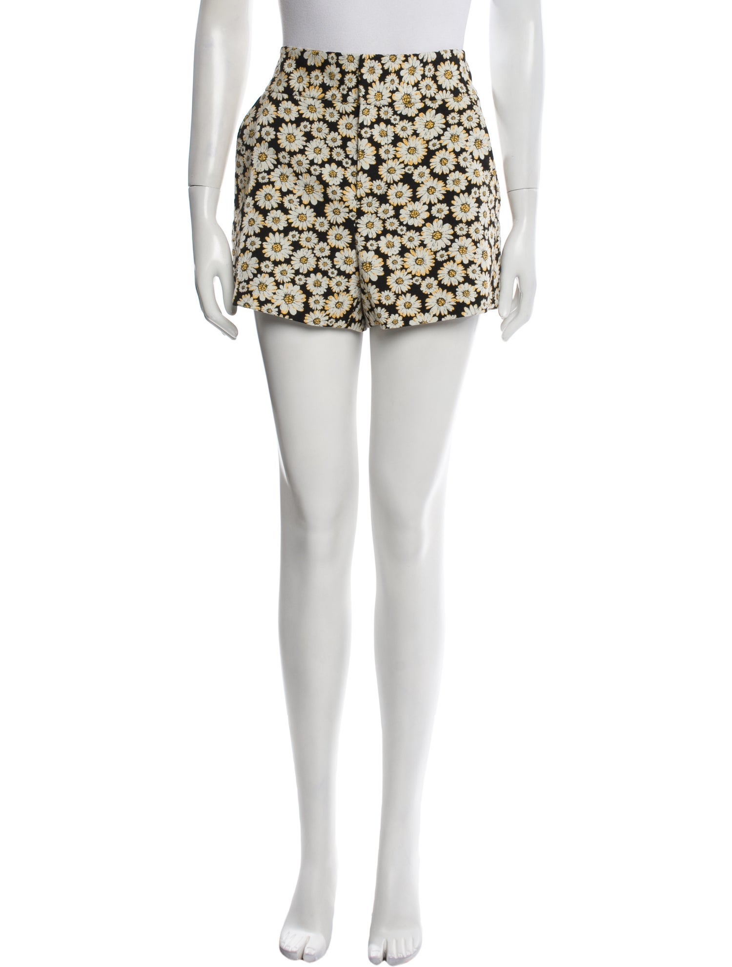 Alice + Olivia Floral Print Mini Shorts