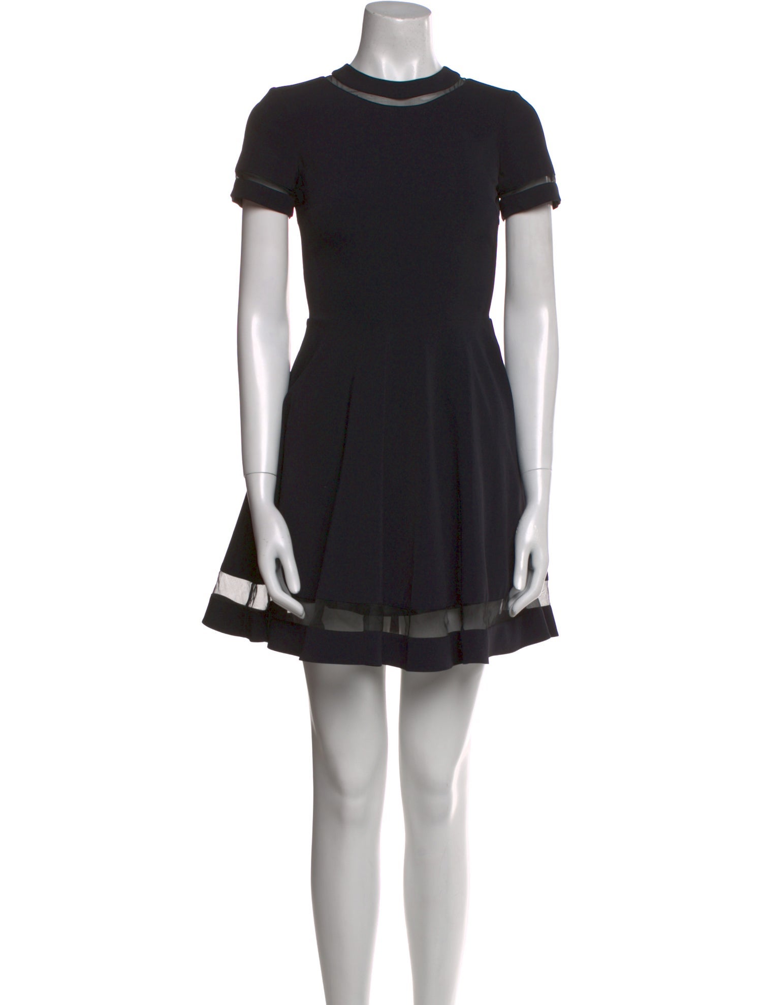 Alice + Olivia Crew Neck Mini Dress