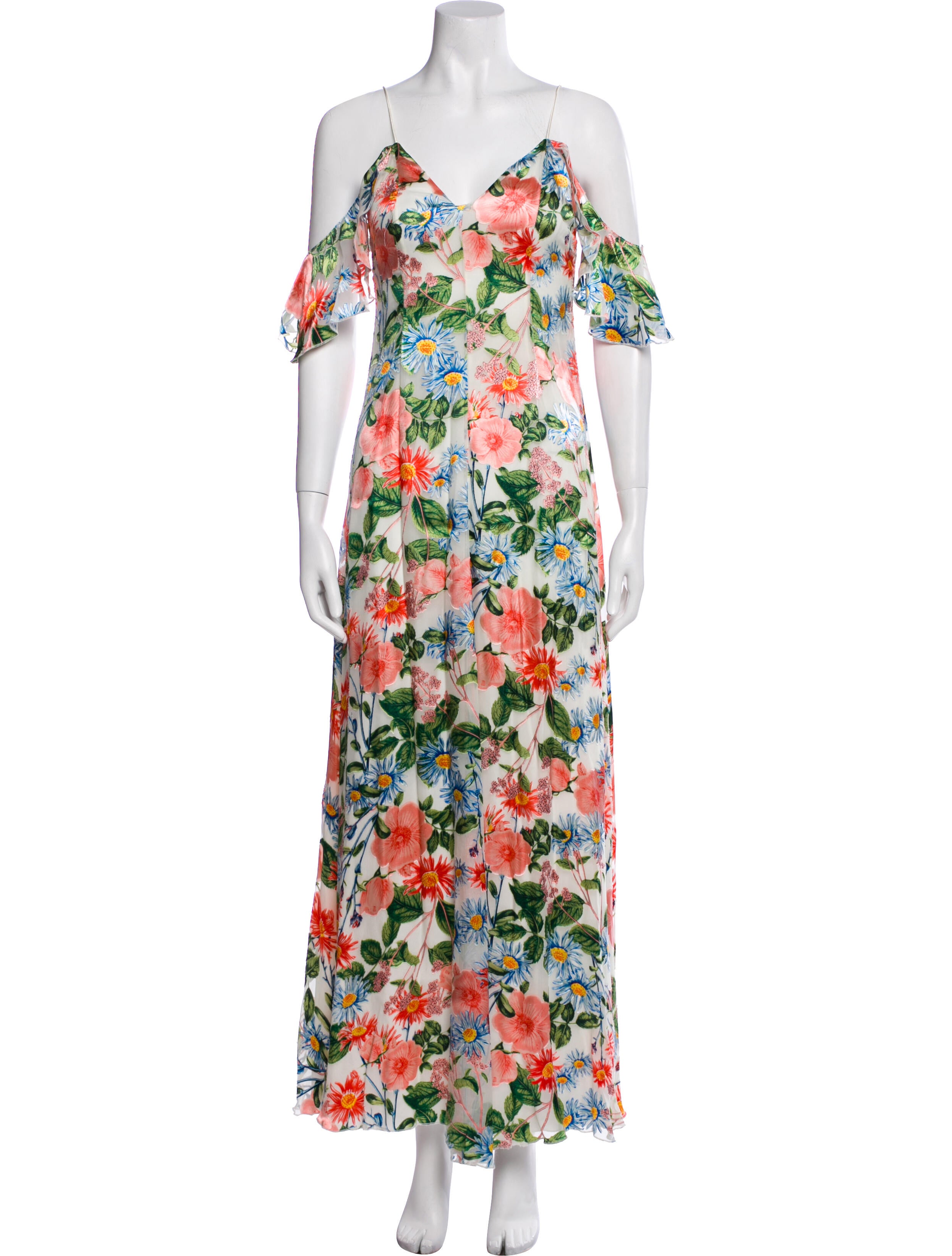 Alice + Olivia Floral Print Long Dress