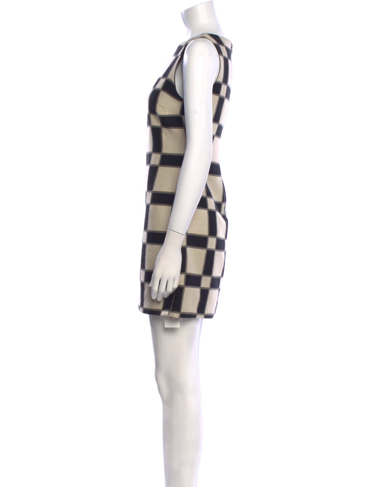 Alice + Olivia Plaid Print Mini Dress