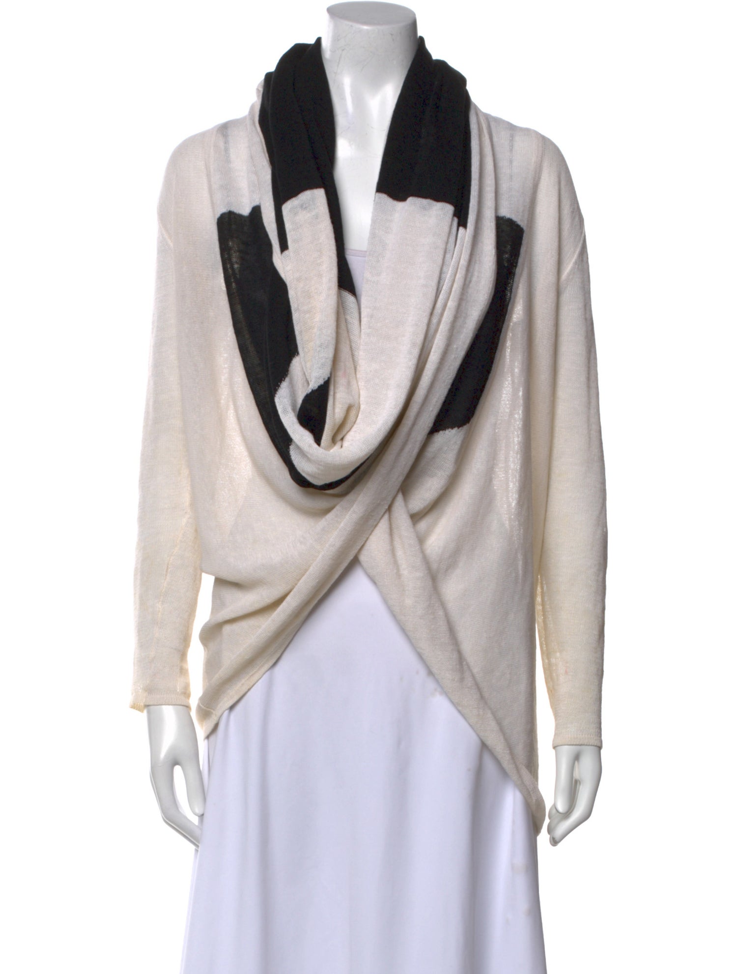 Alice + Olivia Linen Printed Sweater