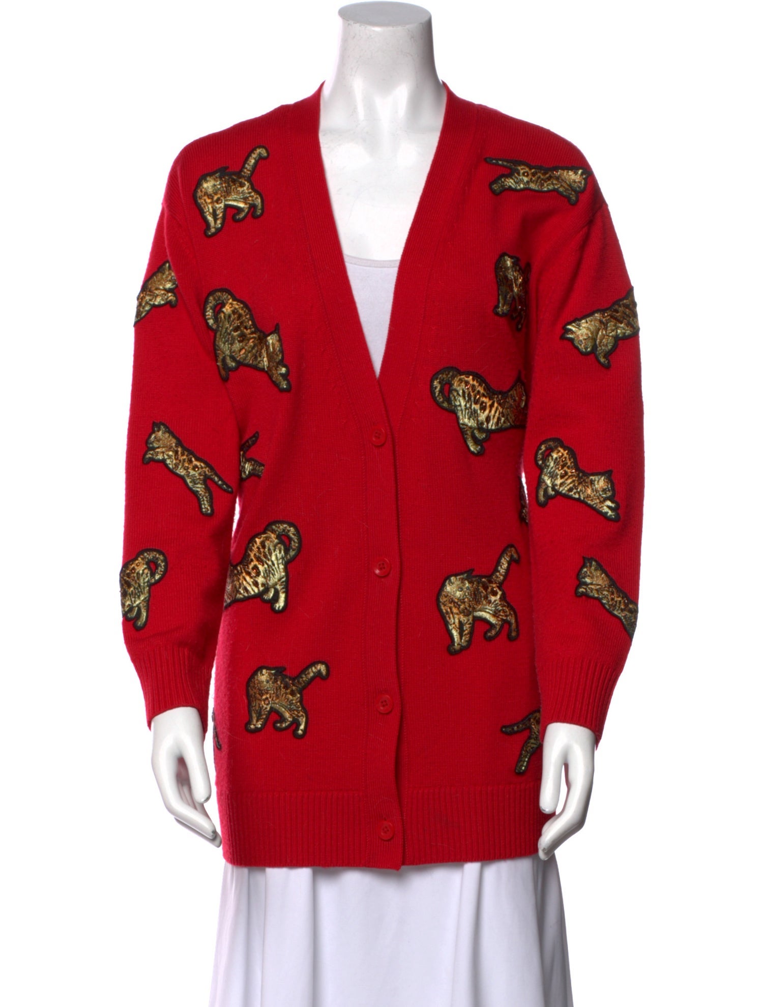 Alice + Olivia Wool Printed Sweater