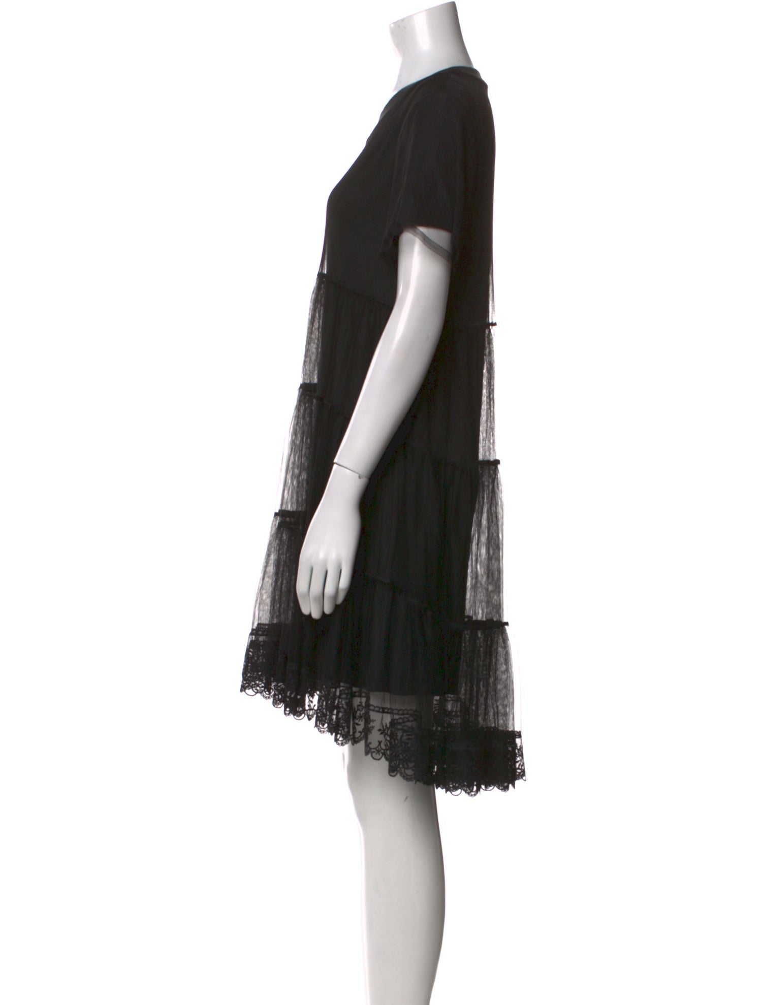 Alice + Olivia Crew Neck Mini Dress