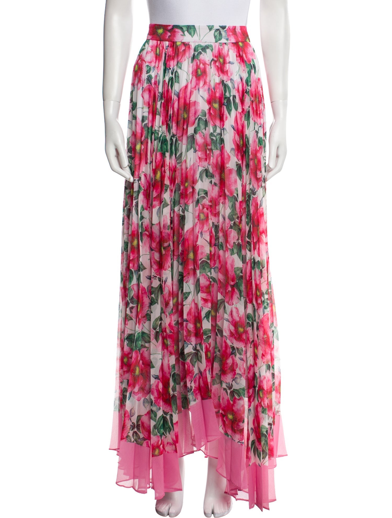 Alice + Olivia Floral Print Long Skirt