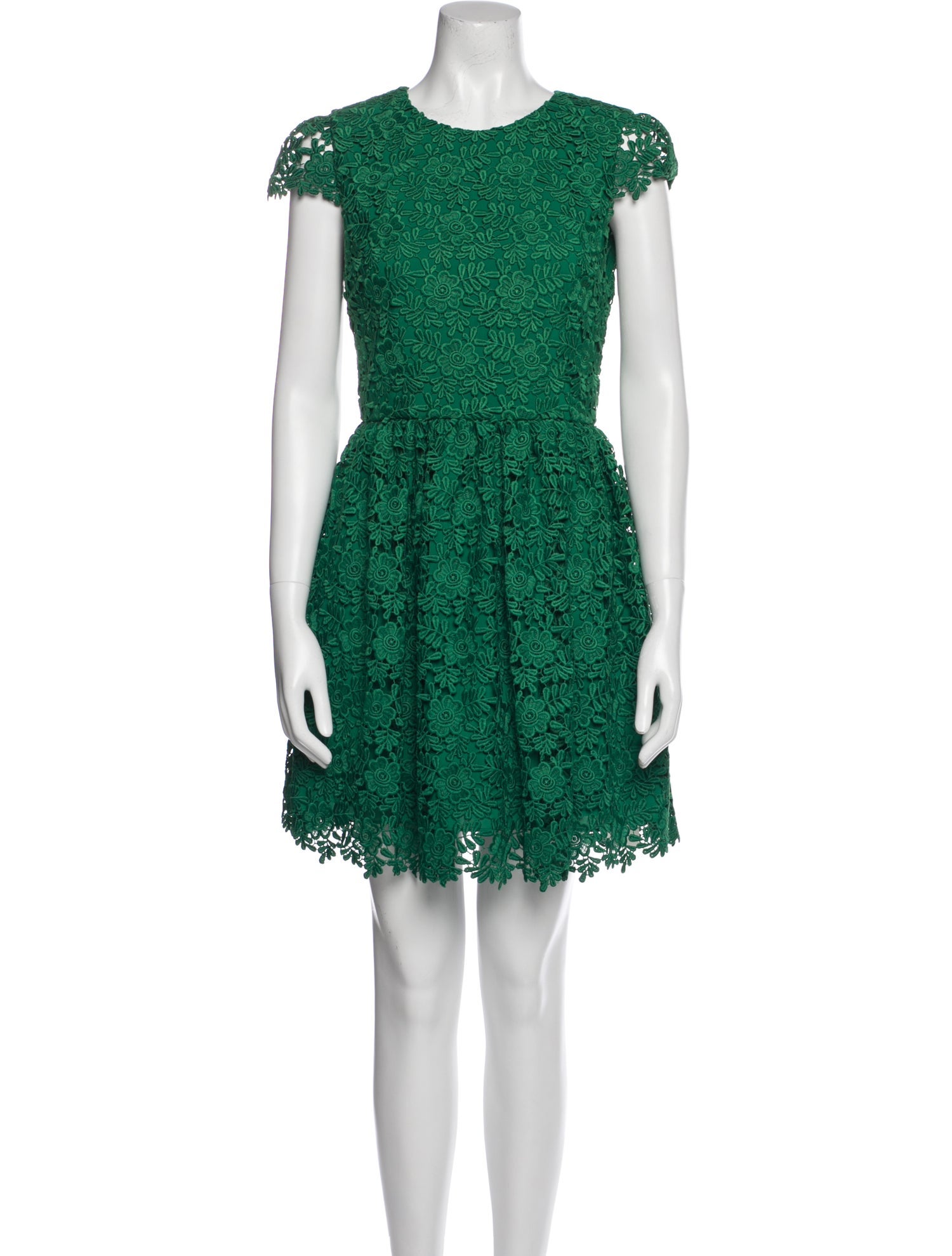 Alice + Olivia Lace Pattern Mini Dress