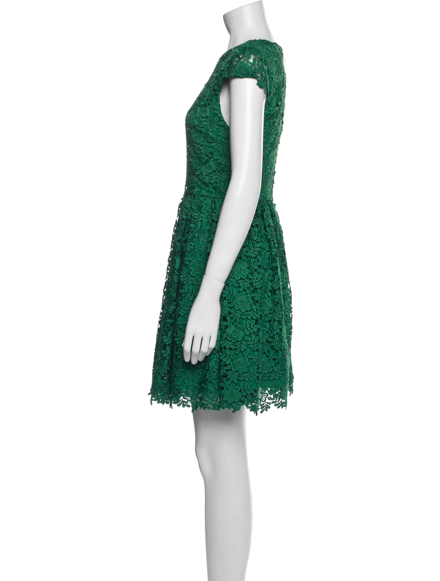 Alice + Olivia Lace Pattern Mini Dress