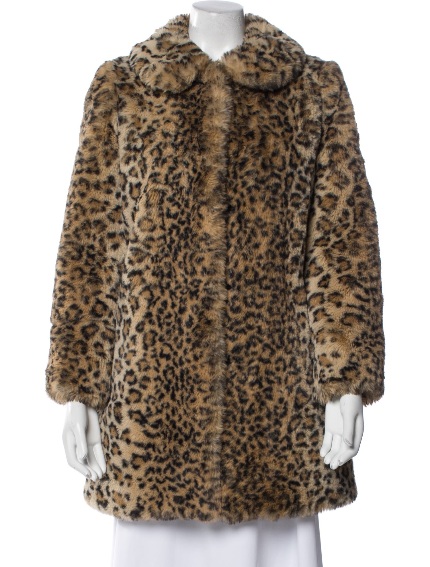 Alice + Olivia Animal Print Faux Fur Coat