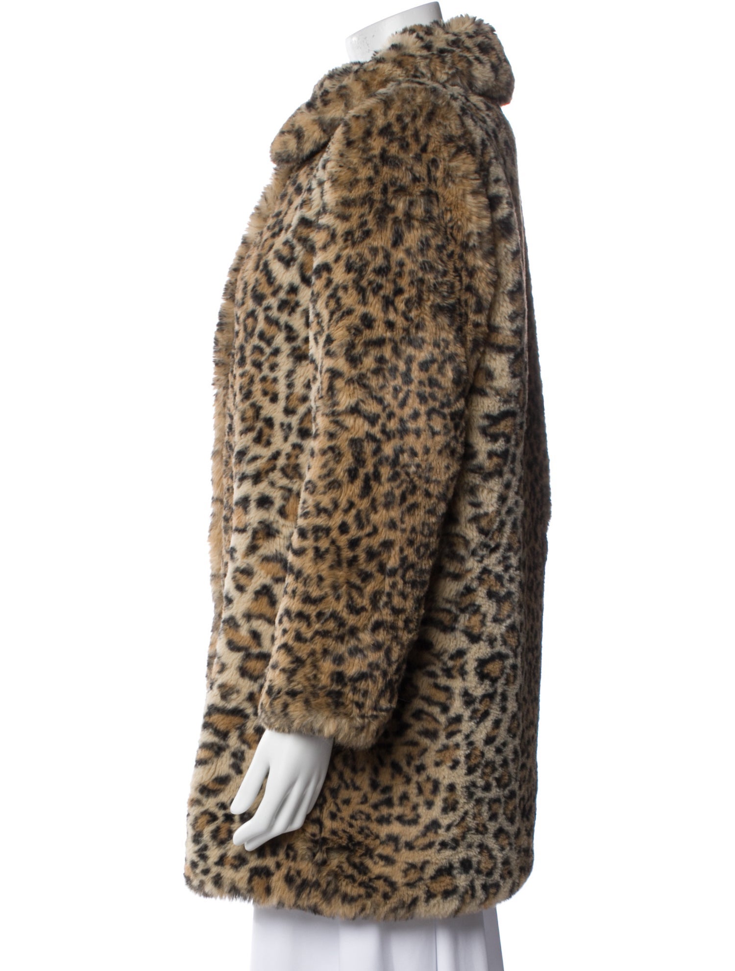 Alice + Olivia Animal Print Faux Fur Coat