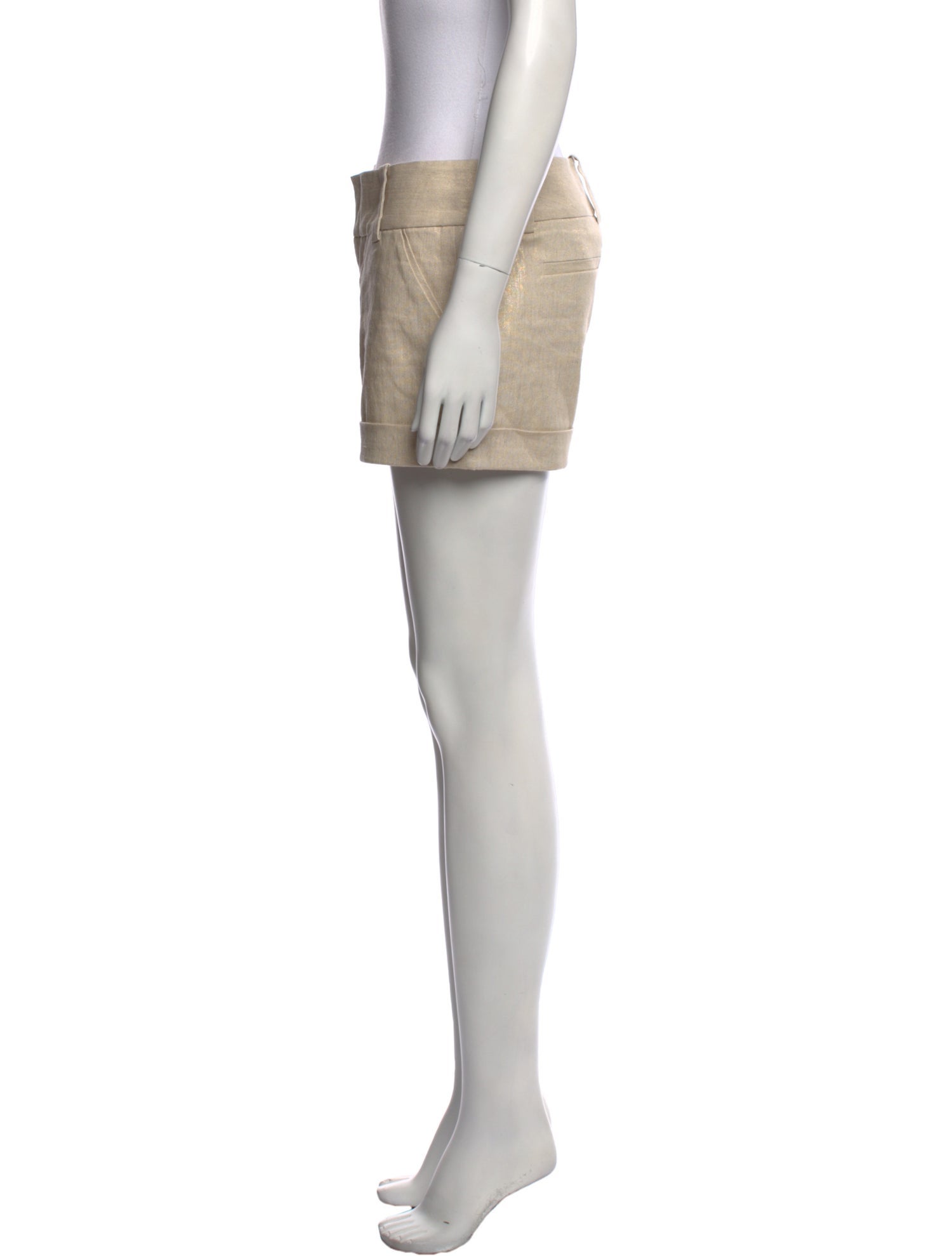 Alice + Olivia Linen Mini Shorts